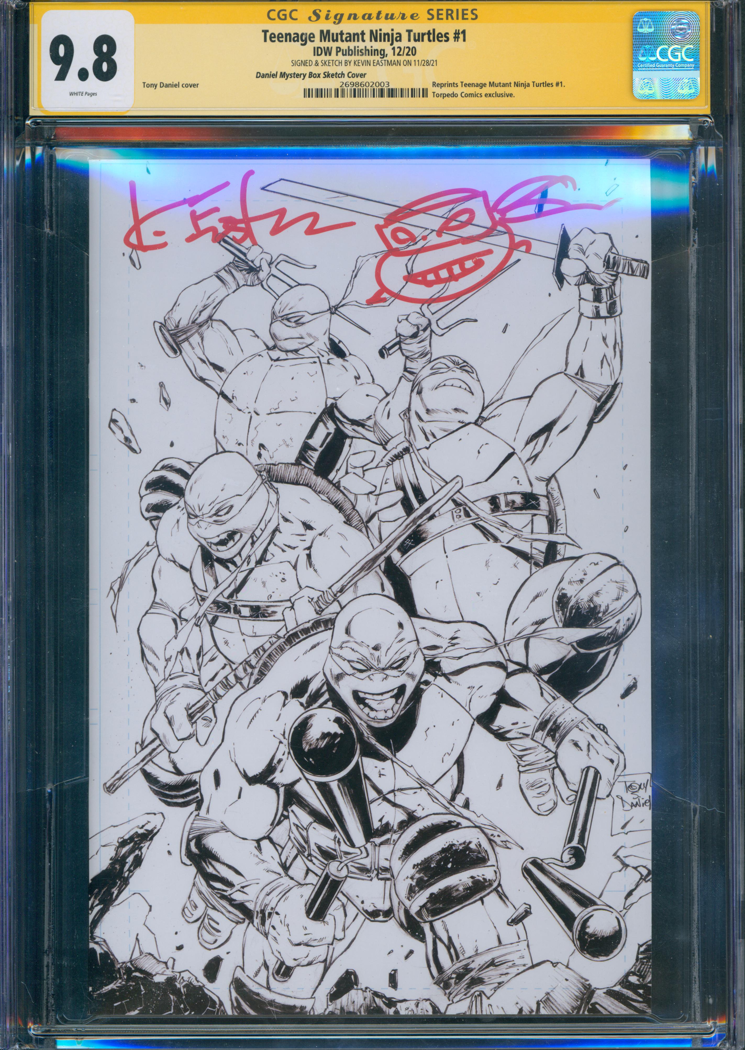 Teenage Mutant Ninja Turtles #1 | Unterschrieben & sketch von Kevin Eastman