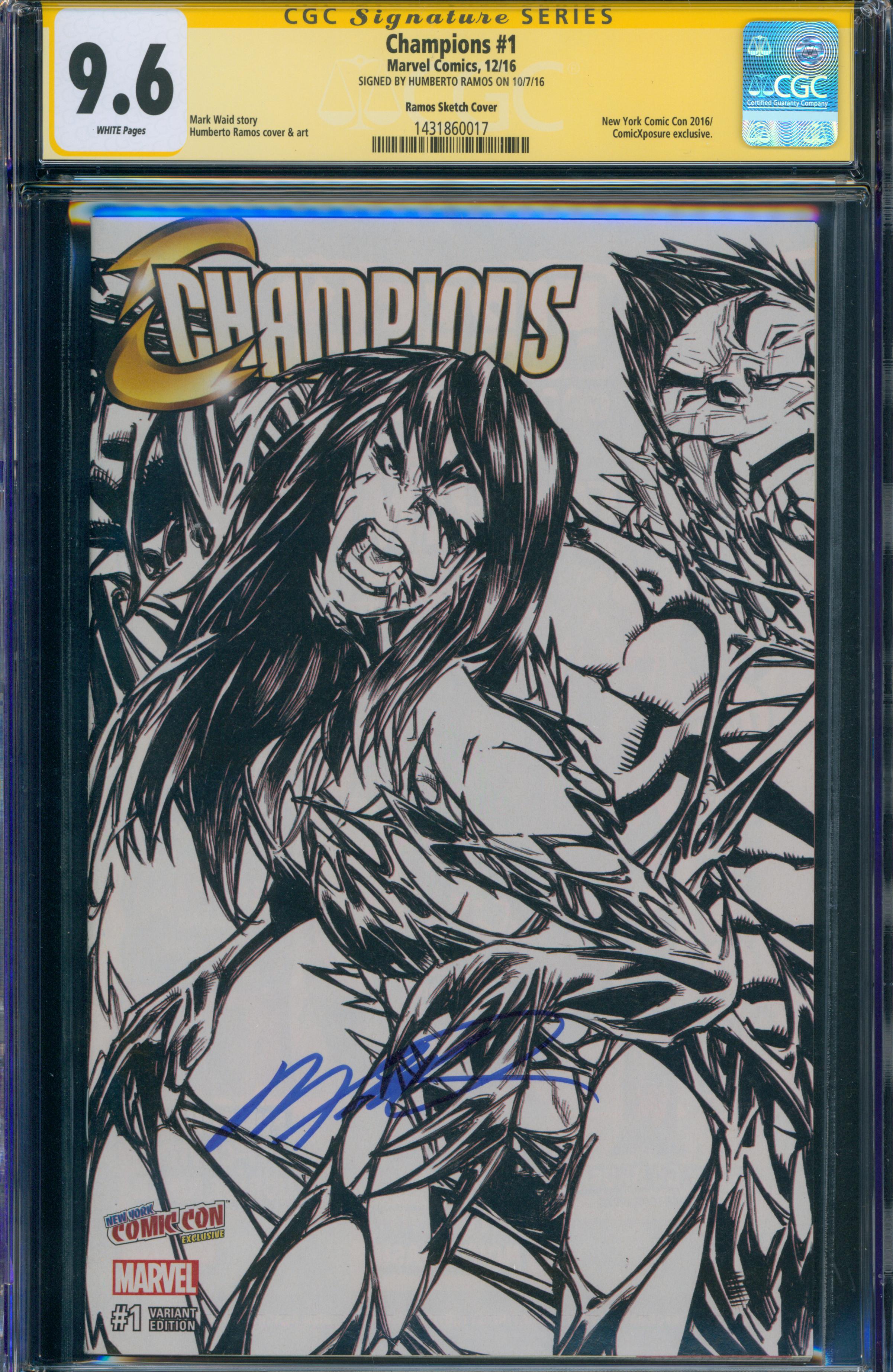 Champions #1 |unterschrieben von Humberto Ramos|