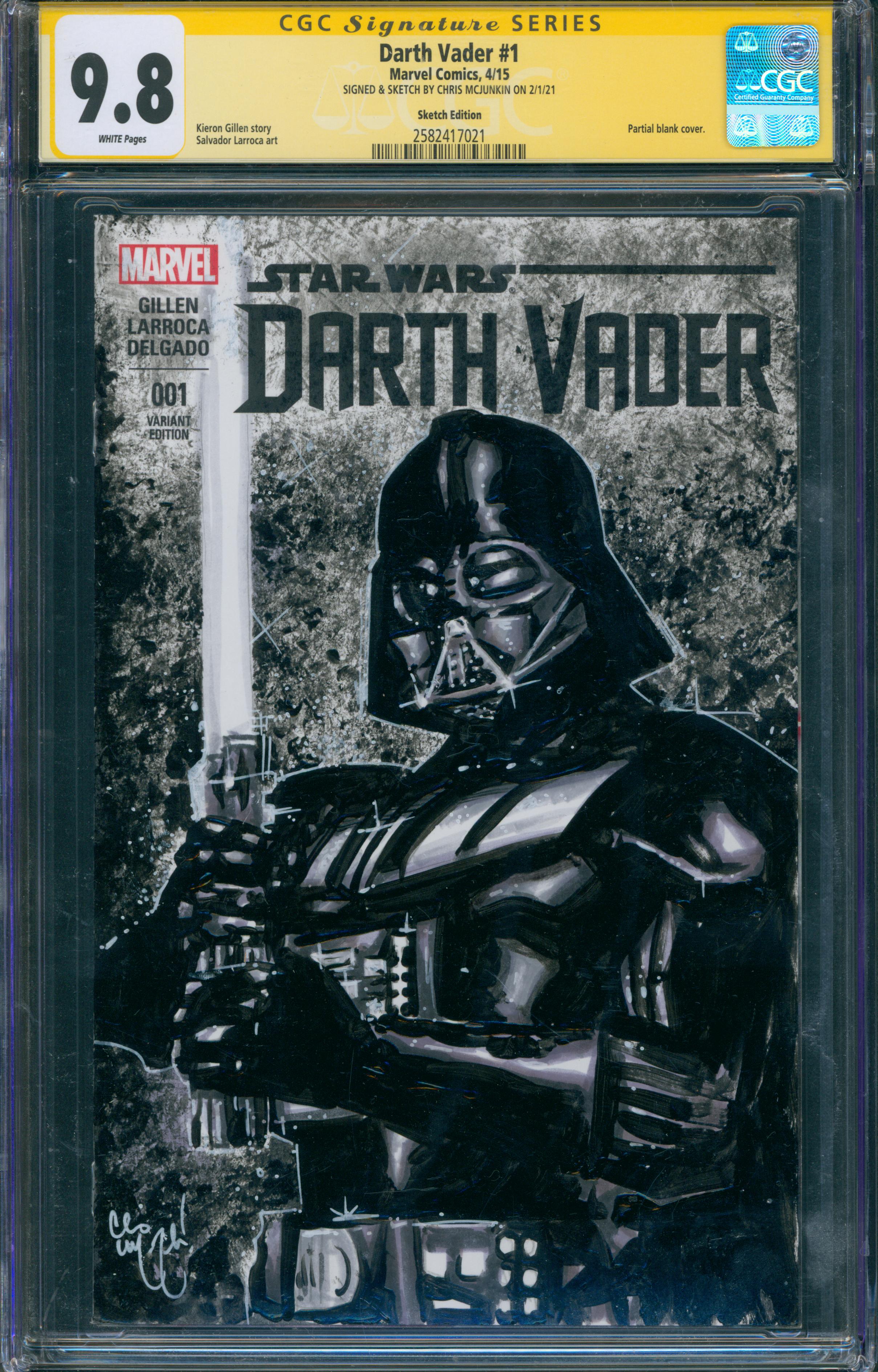 Darth Vader #1 | Unterschrieben & Sketch von Chris McJunkin