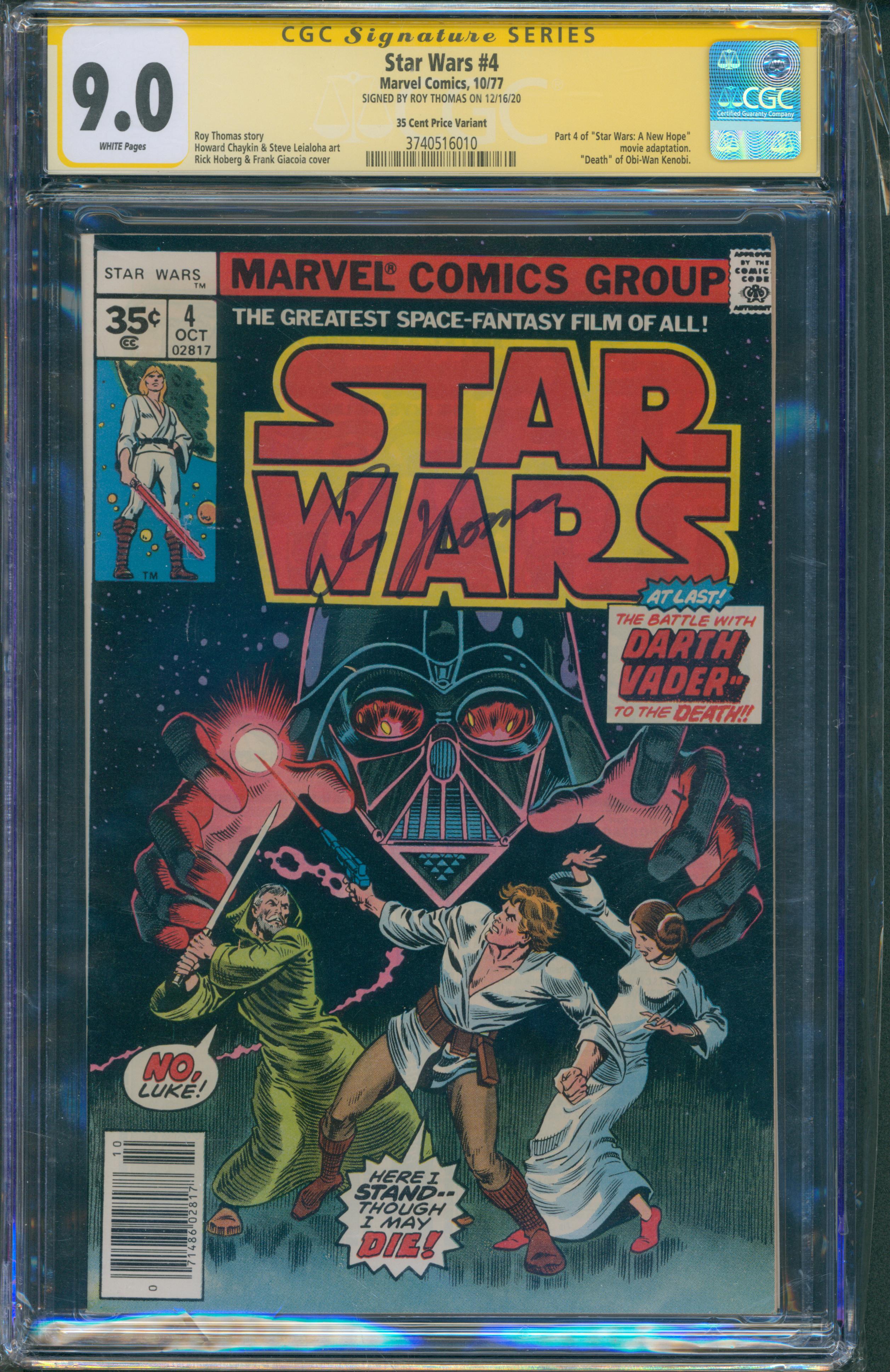 Star Wars #4 35 Cent | Unterschrieben von Roy Thomas