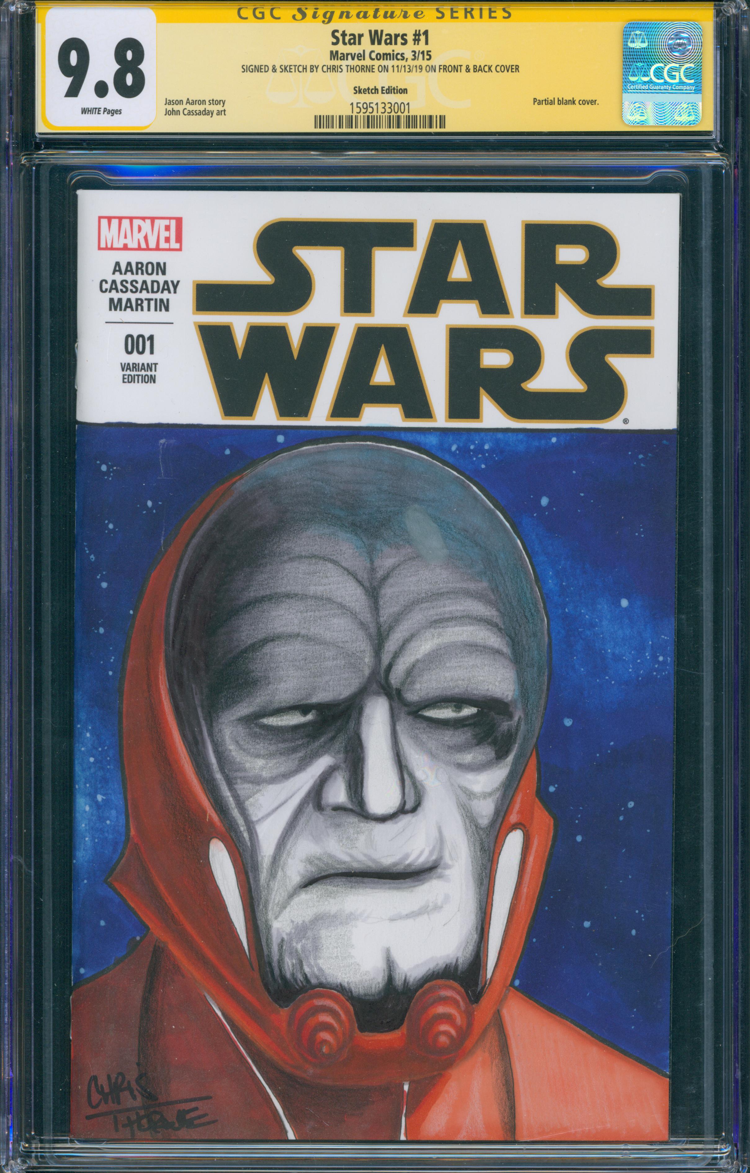Star Wars #1 | Unterschrieben & Sketch von Chris Thorne