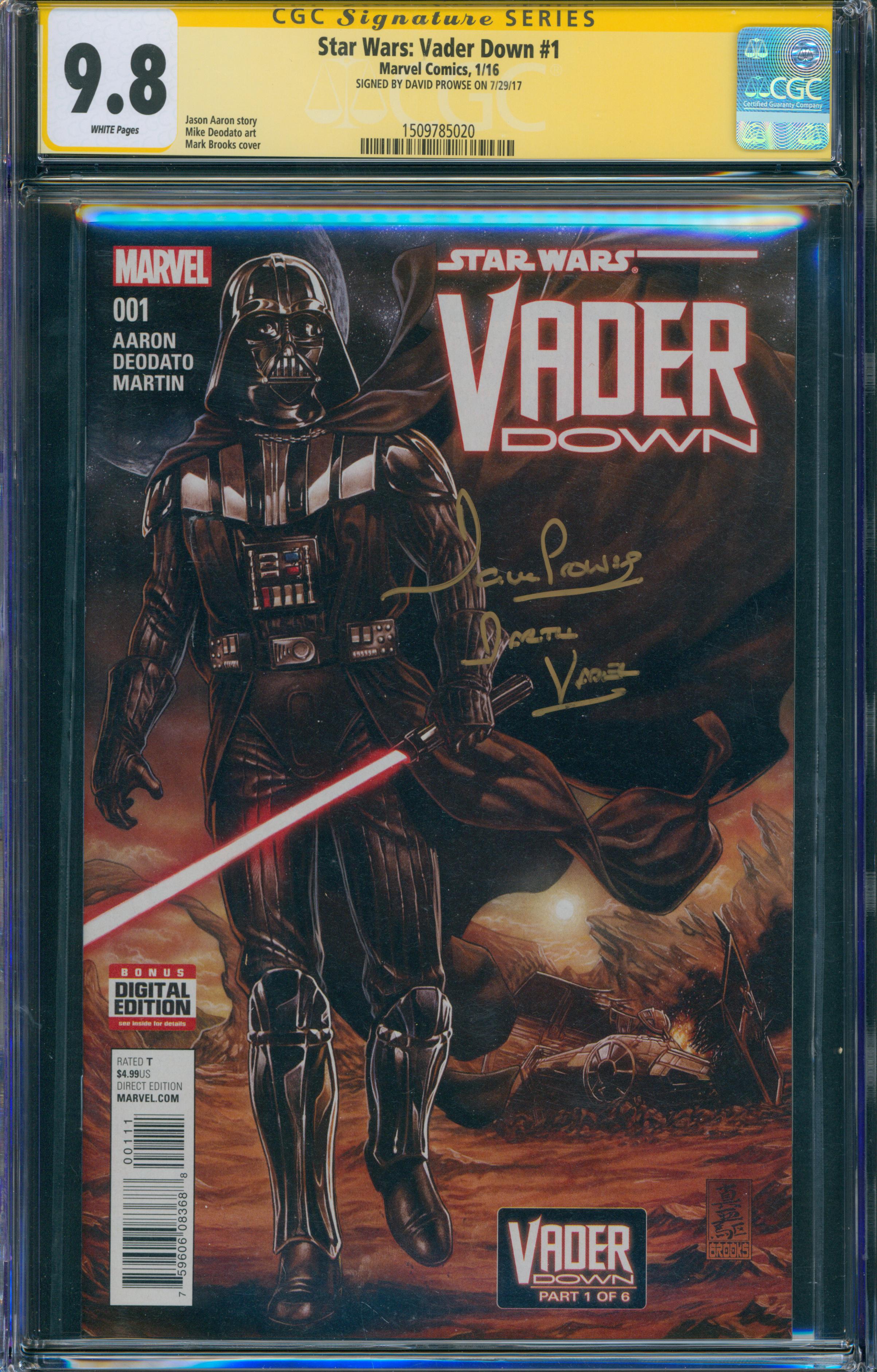 Star Wars: Vader Down #1 | Unterschrieben von David Prowse