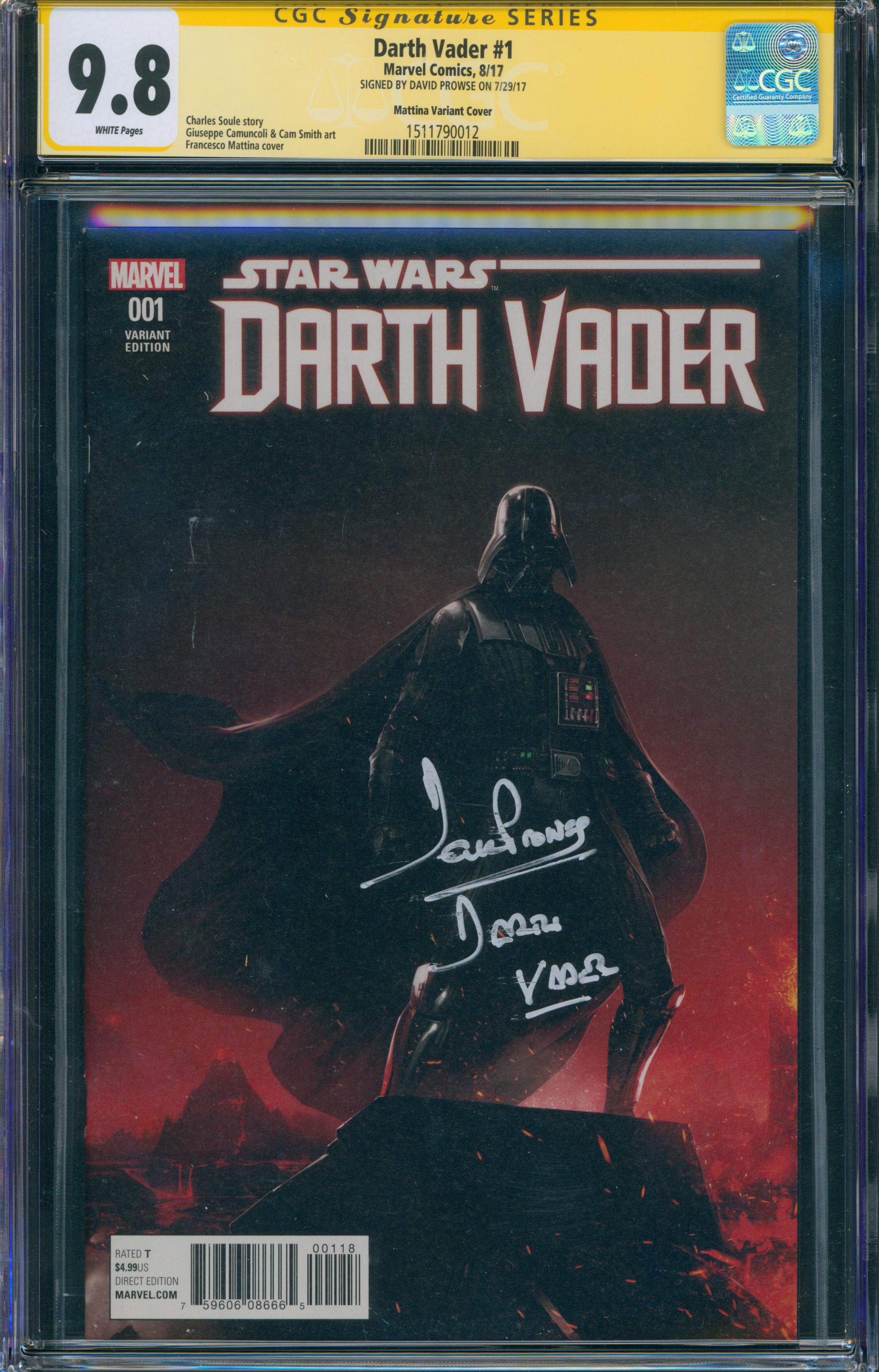 Darth Vader #1 | Unterschrieben von David Prowse