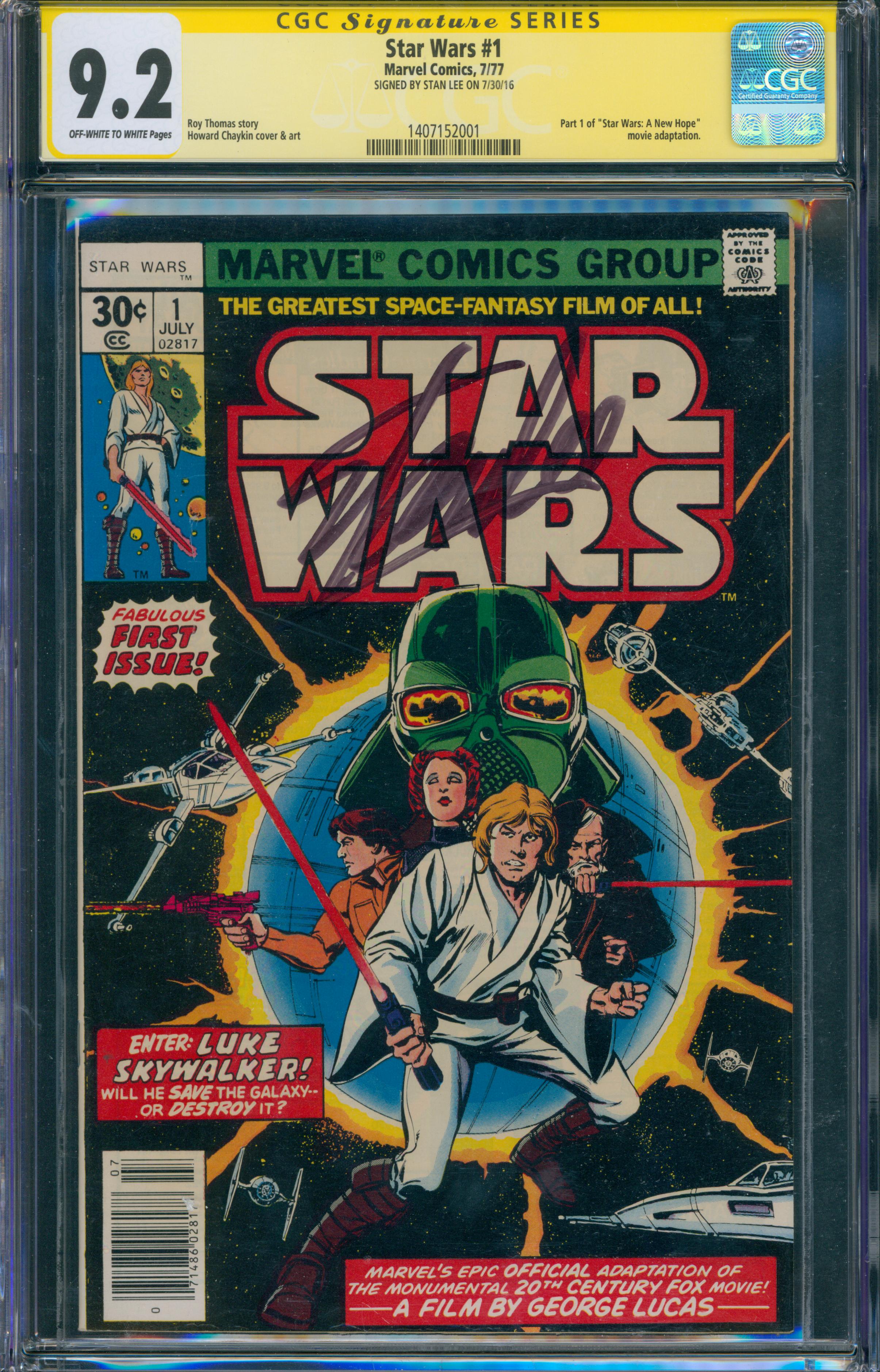 Star Wars #1 | Unterschrieben von Stan Lee