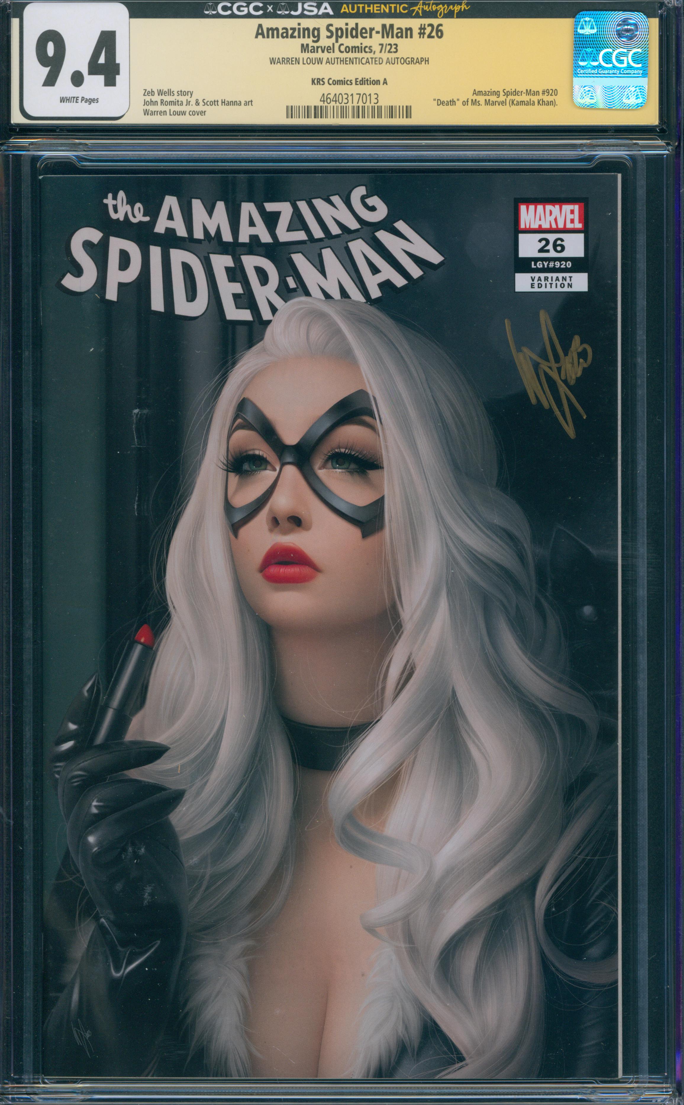 Amazing Spider-Man #26 | unterschrieben von Warren Louw