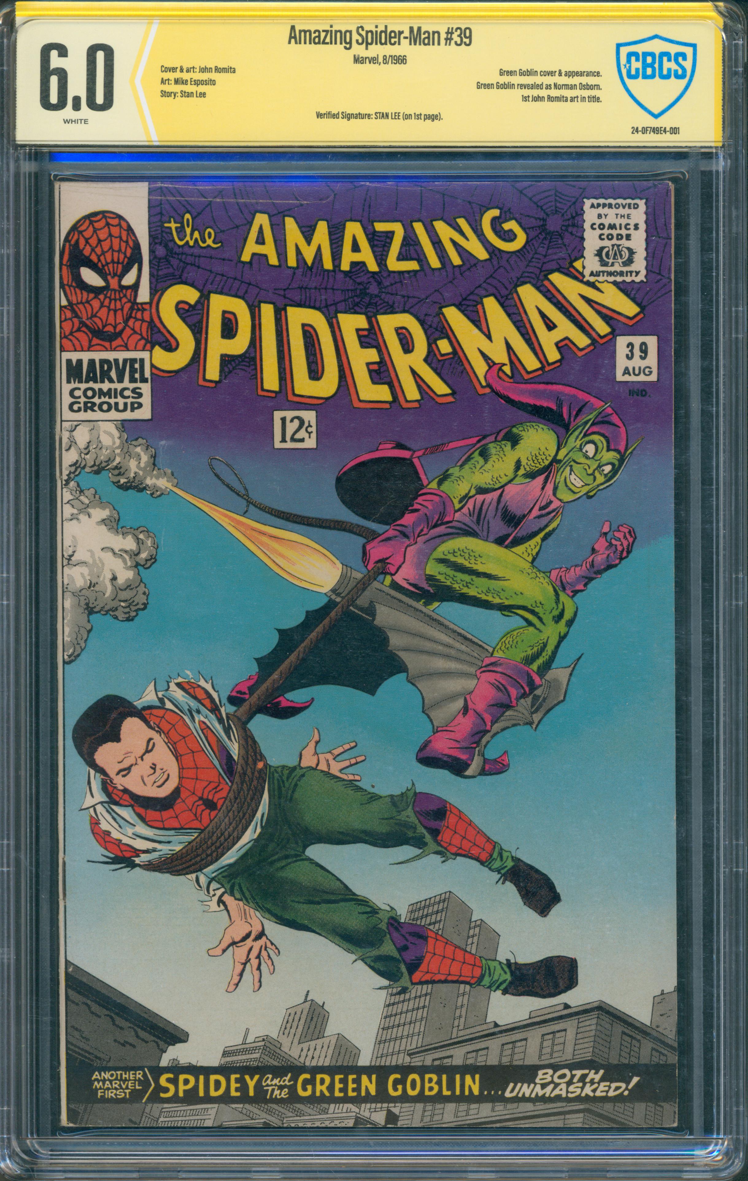 The Amazing Spider-Man #39 | Unterschrieben von Stan Lee