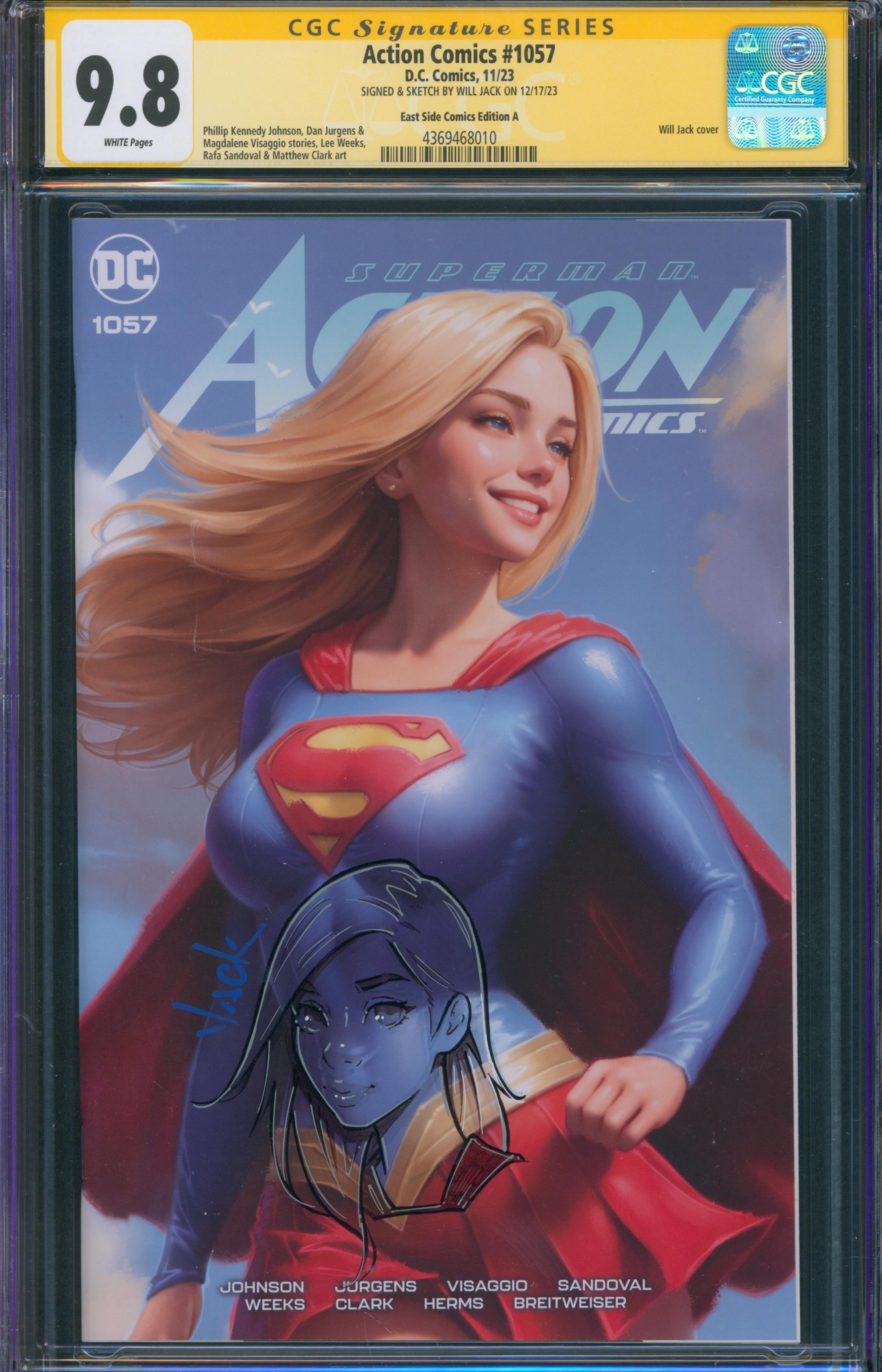 Action Comics #1057 | Unterschrieben & Sketch von Will Jack