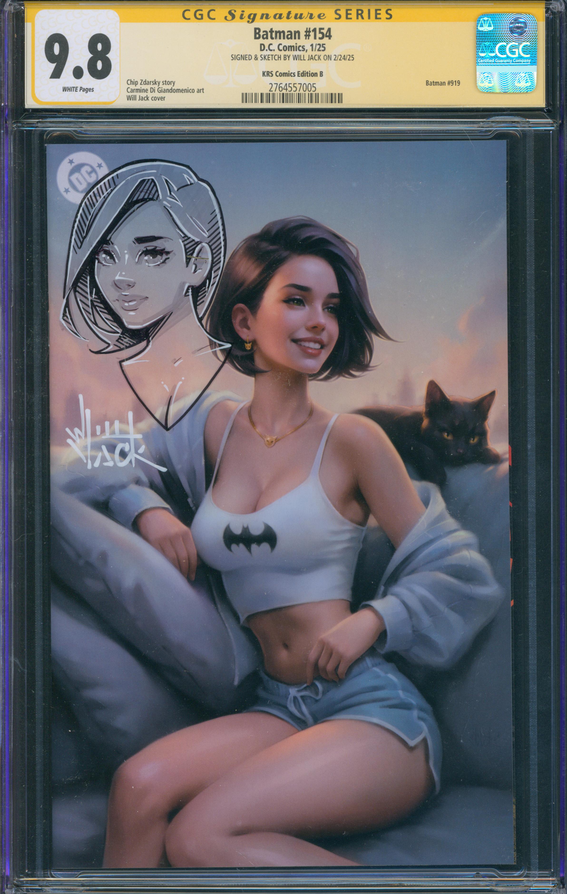 Batman #154 | Unterschrieben & Sketch von Will Jack