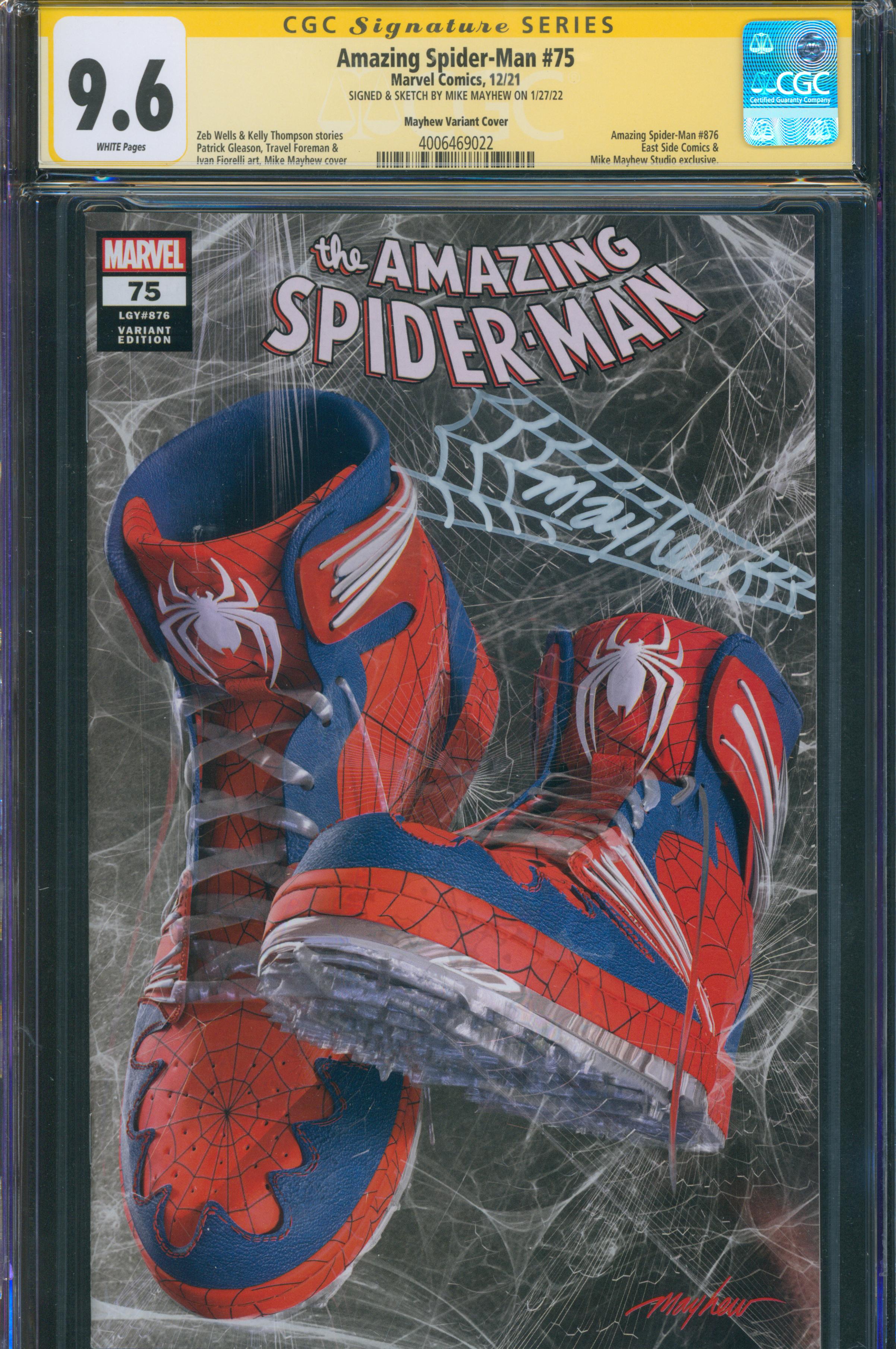 Amazing Spider-Man #75 | Unterschrieben & Sketch von Mike Mayhew