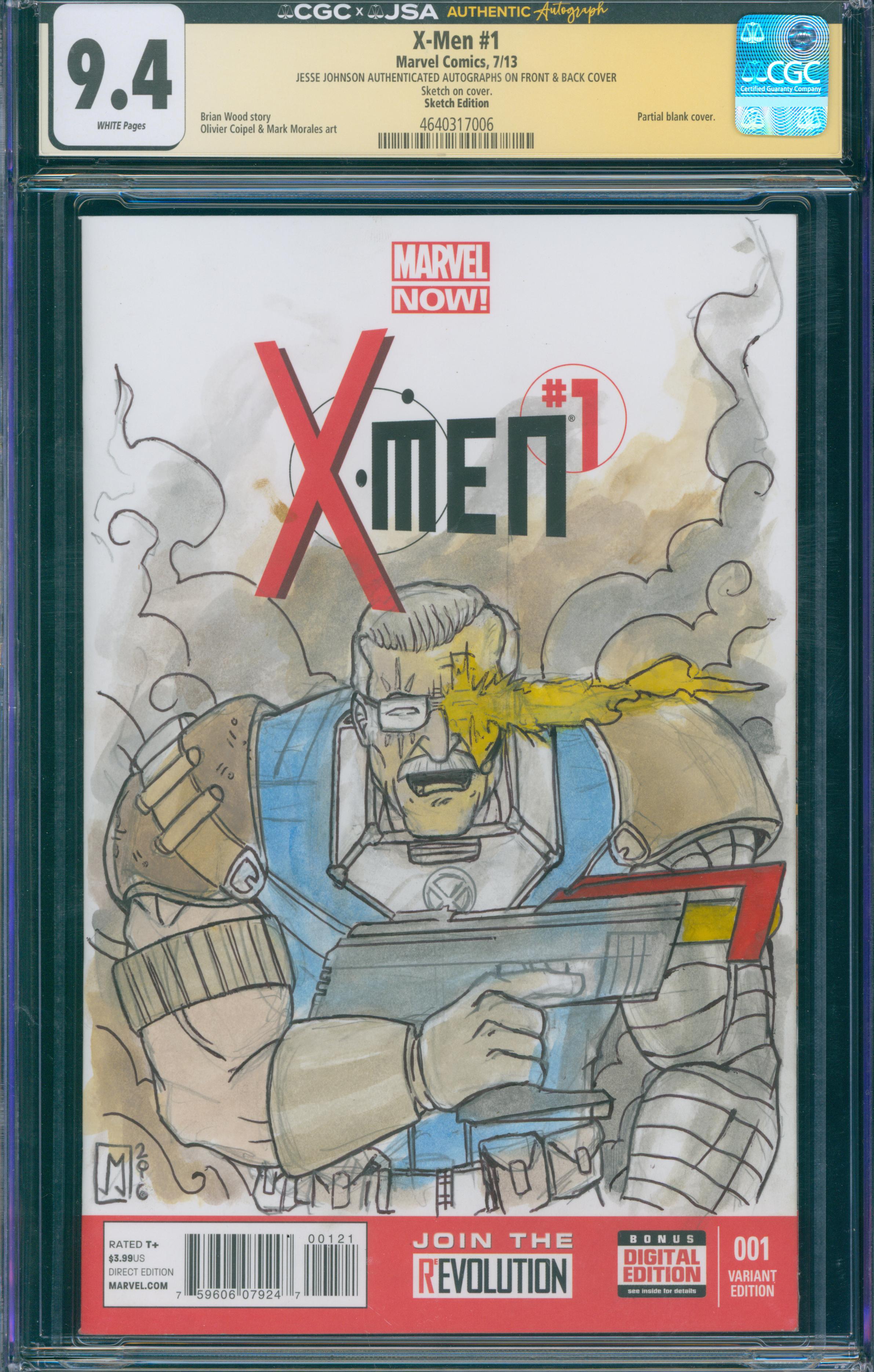 X-Men #1 | unterschrieben & Sketch von Jesse Johnson