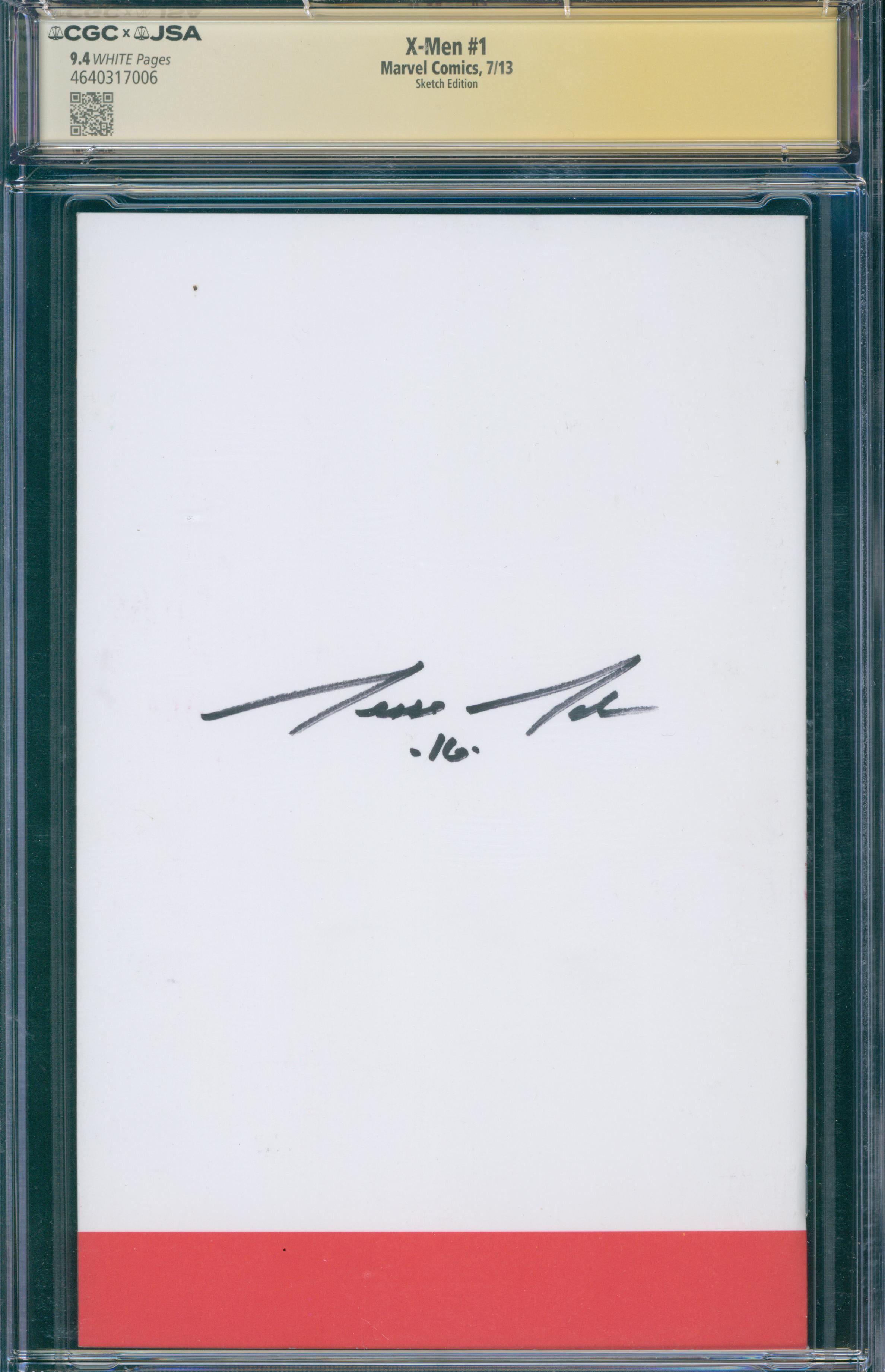 X-Men #1 | unterschrieben & Sketch von Jesse Johnson