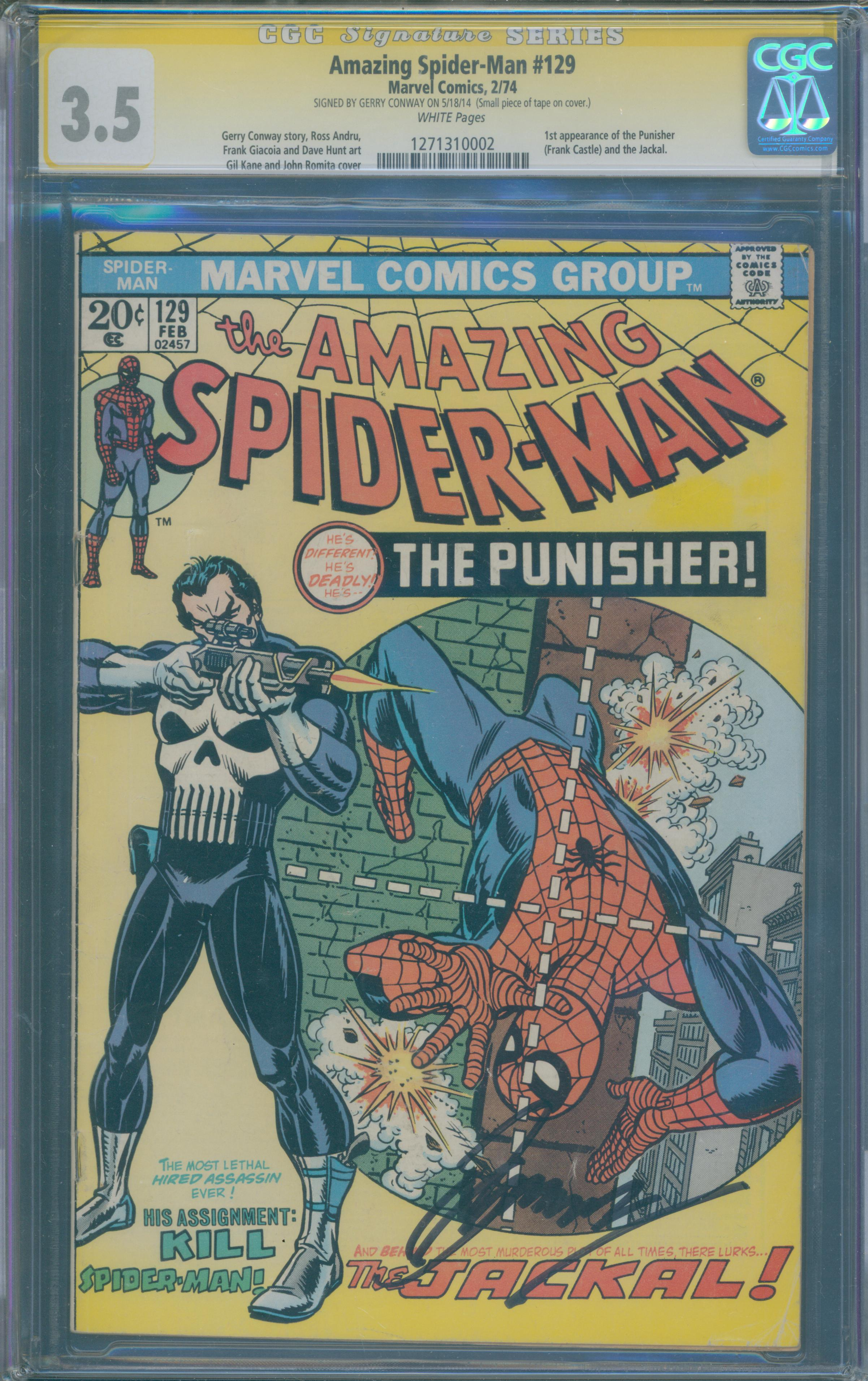 Amazing Spider-Man #129 | unterschrieben von Gerry Conway