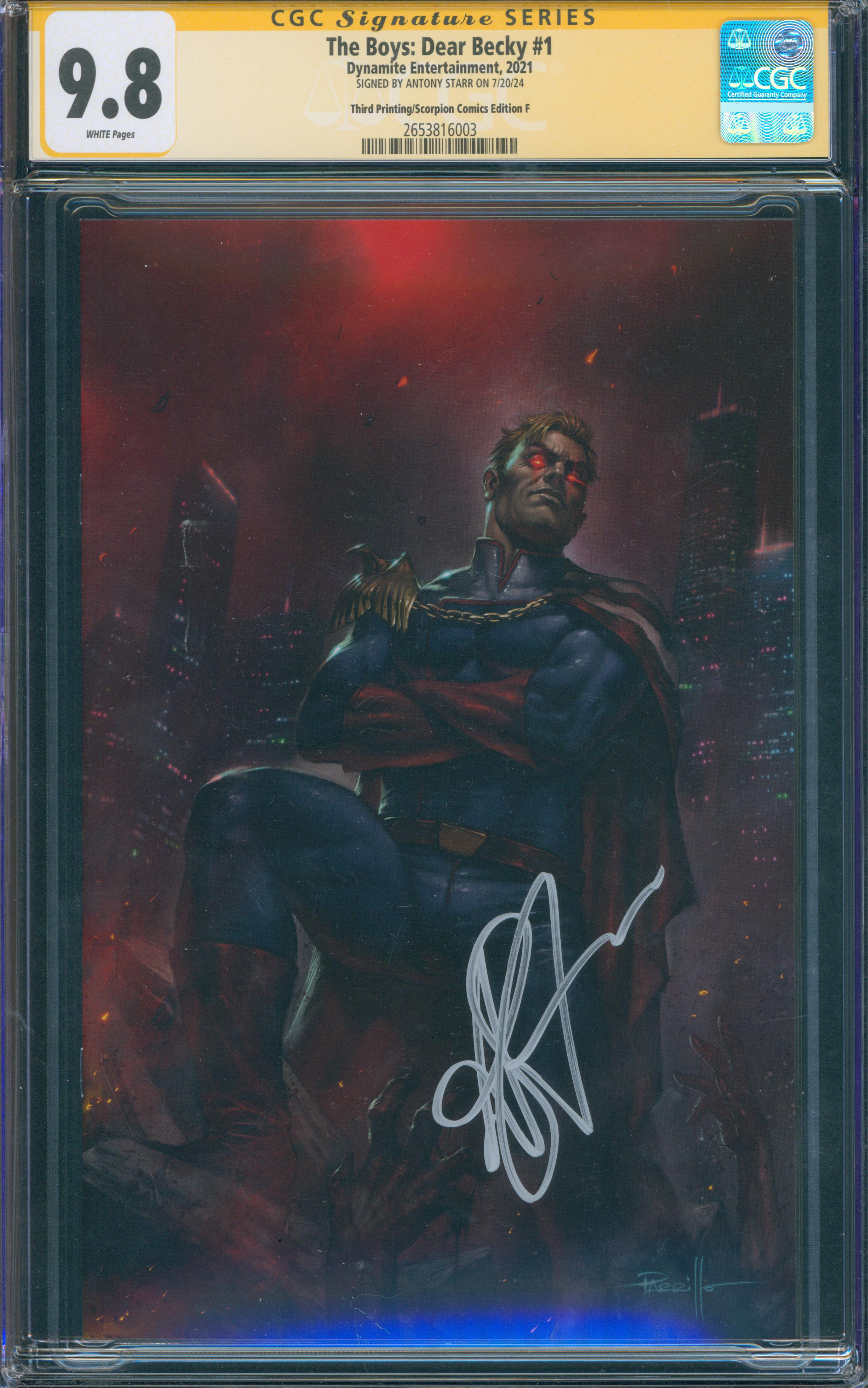 The Boys: Dear Becky #1 | unterschrieben von Antony Starr #1