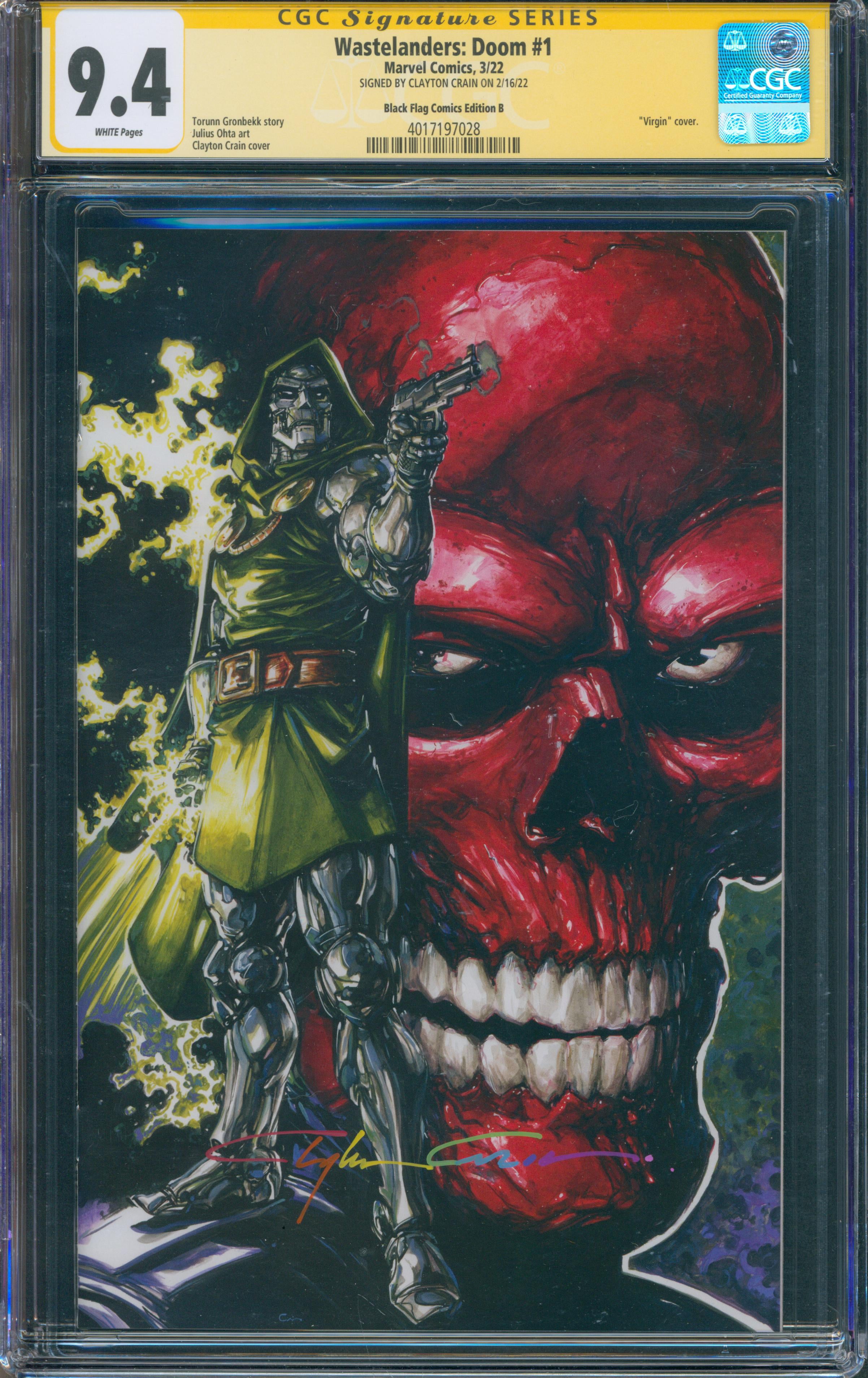 Wastelanders: Doom #1 | unterschrieben von Clayton Crane