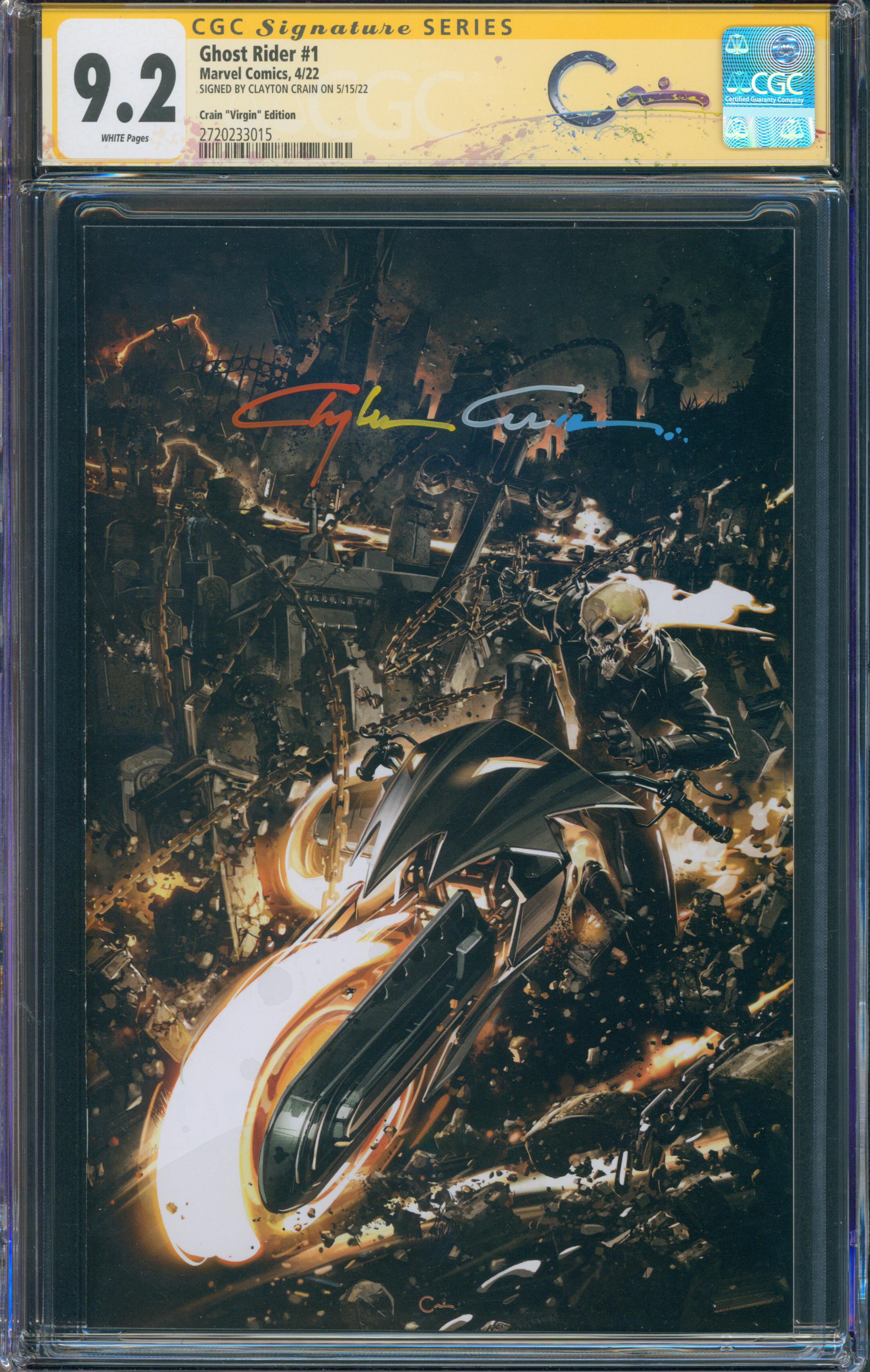 Ghost Rider #1 | unterschrieben von Clayton Crain