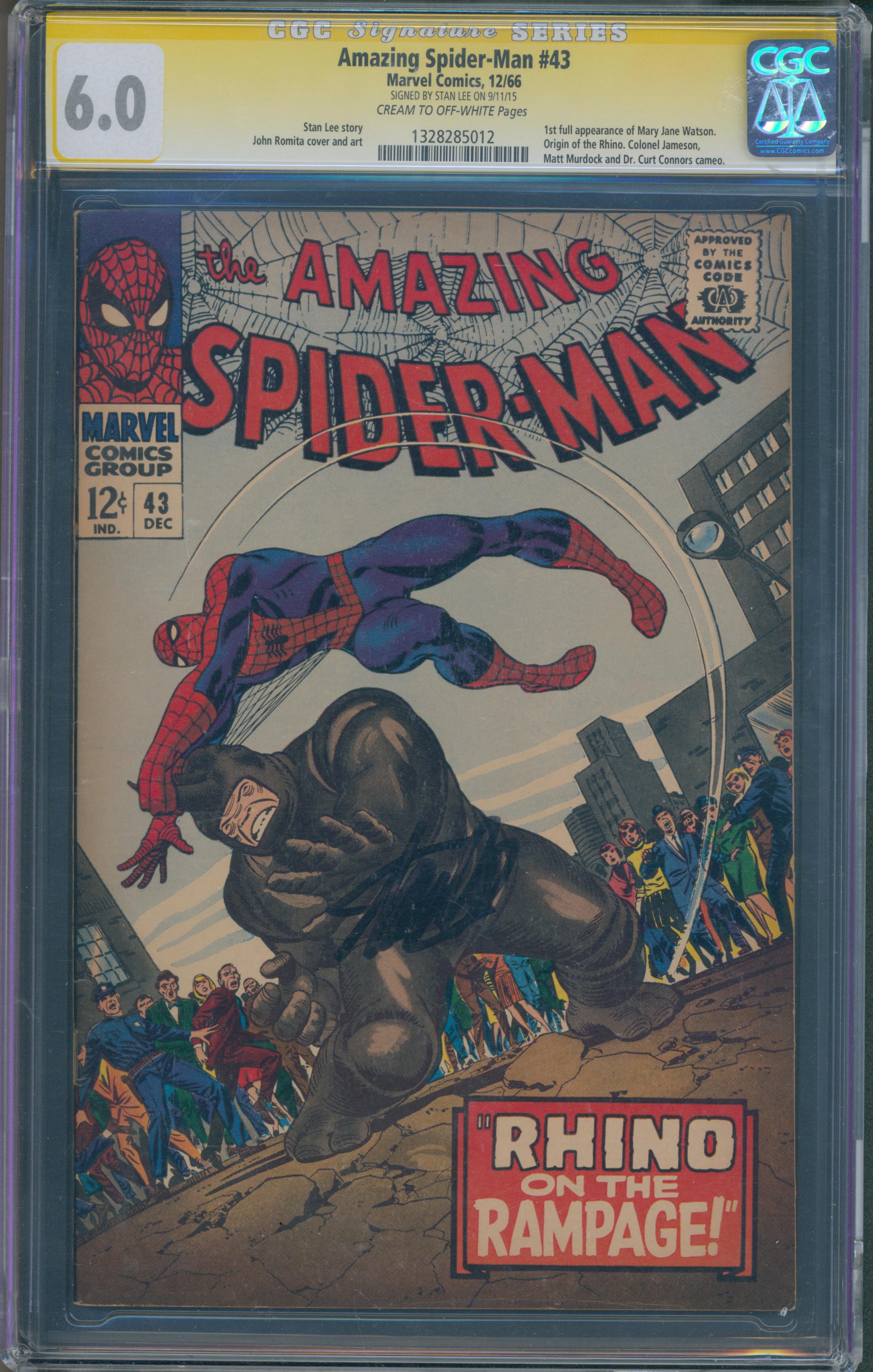 Amazing Spider-Man #43 | unterschrieben von Stan Lee