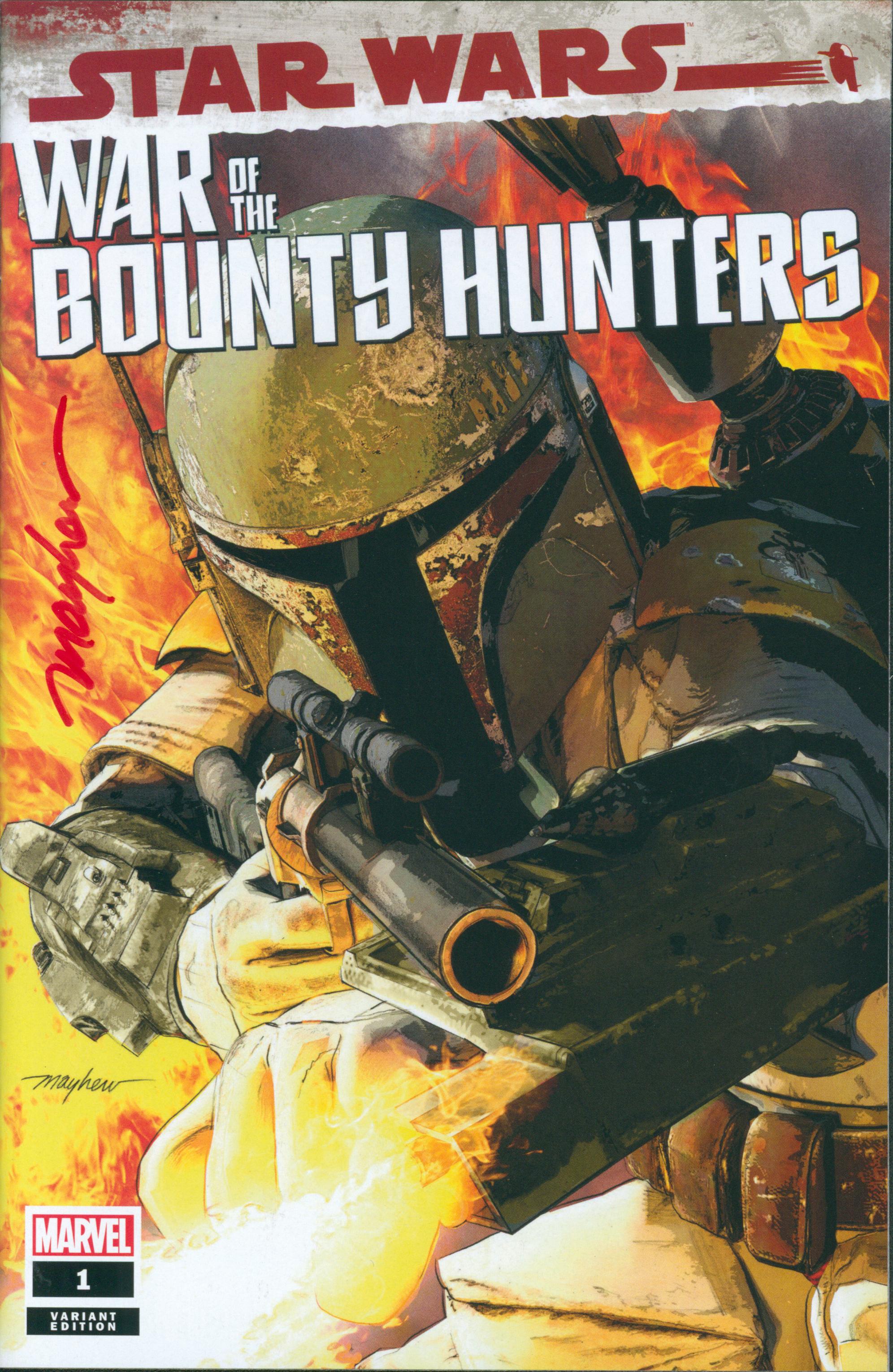 Star Wars: War of the Bounty Hunters #1 | Unterschrieben von Mike Mayhew