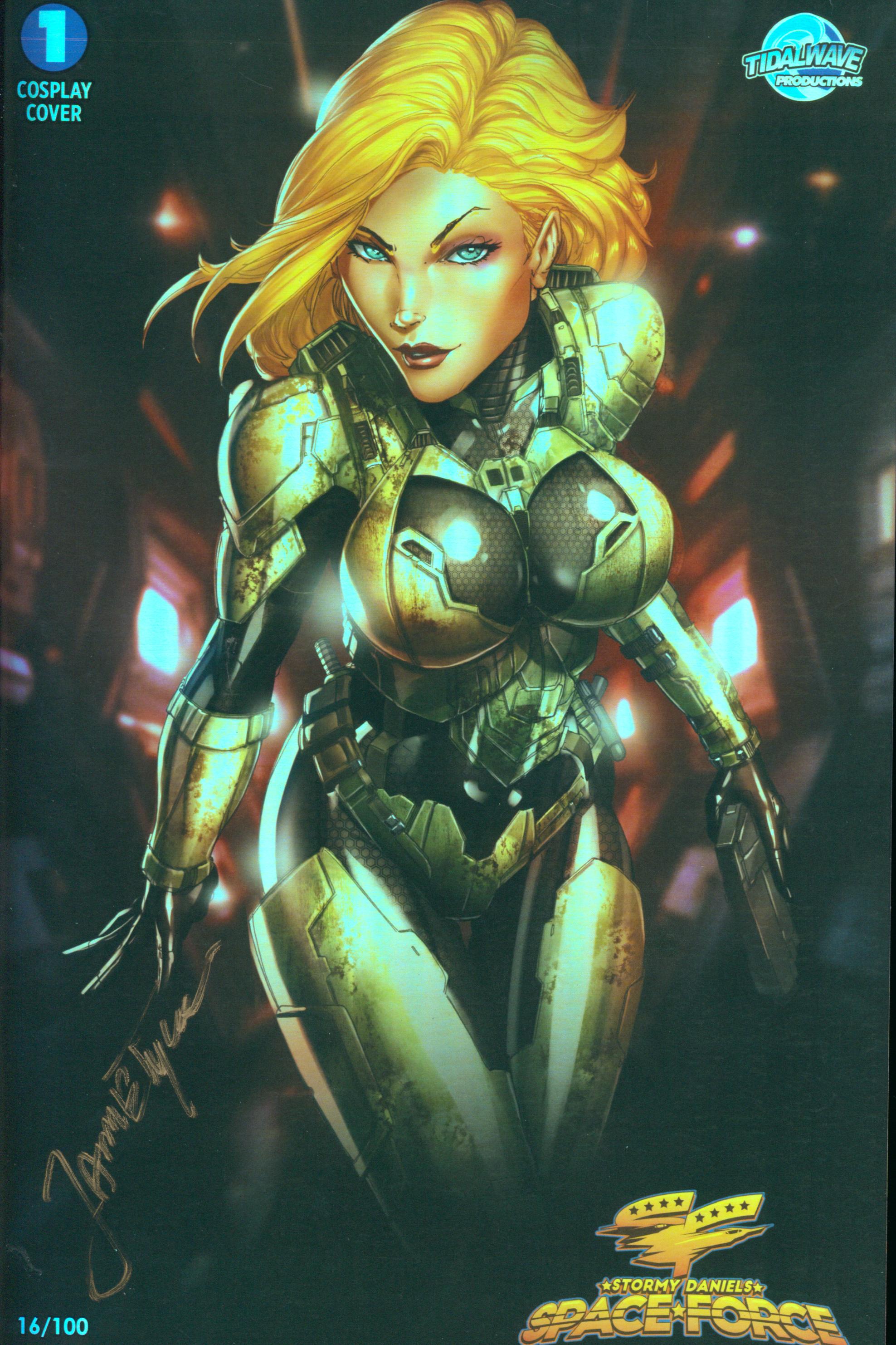 Stormy Daniels Space Force #1 | Unterschrieben von Jamie Tyndall