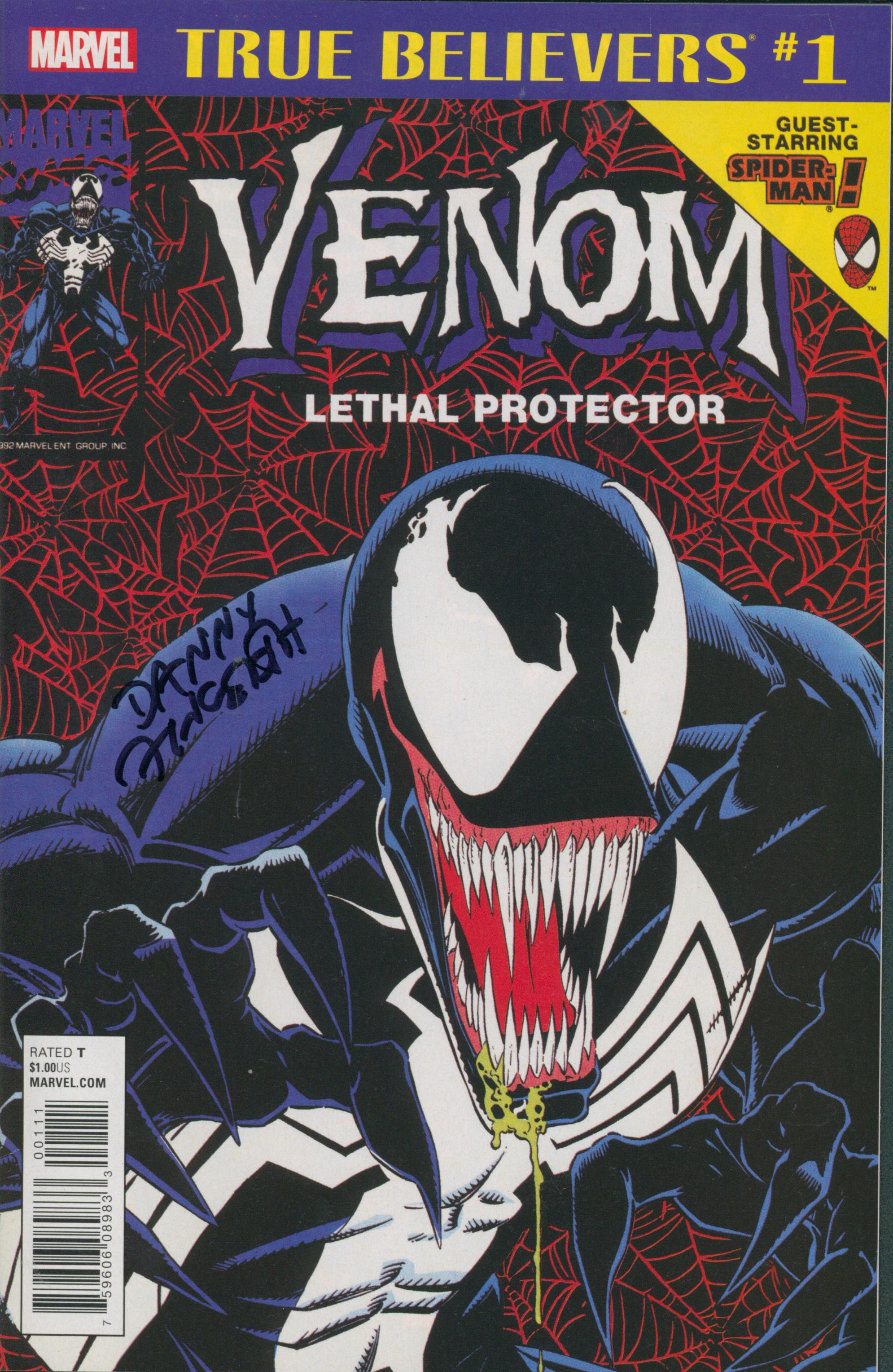Venom Lethal Protector #1 | Unterschrieben von Danny Fingeroth