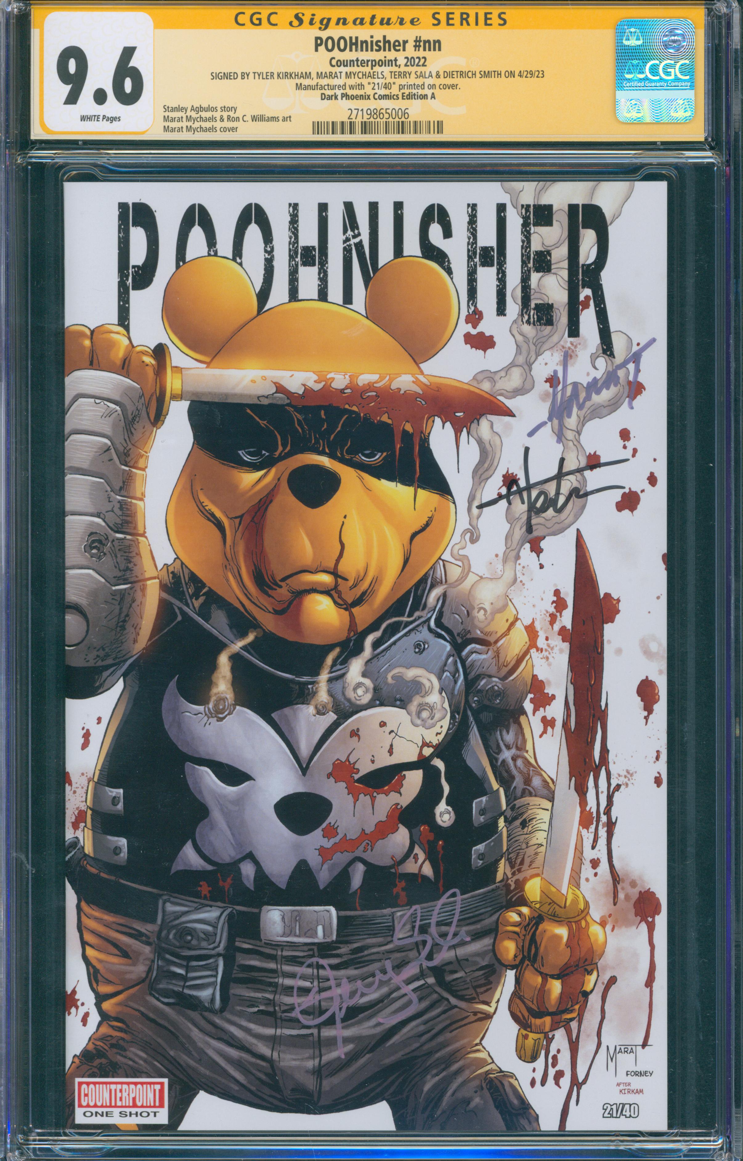 POOHnisher #nn | unterschrieben von Tyler Kirkham, Marat Mychaels, Terry Sala & Dietrich Smith