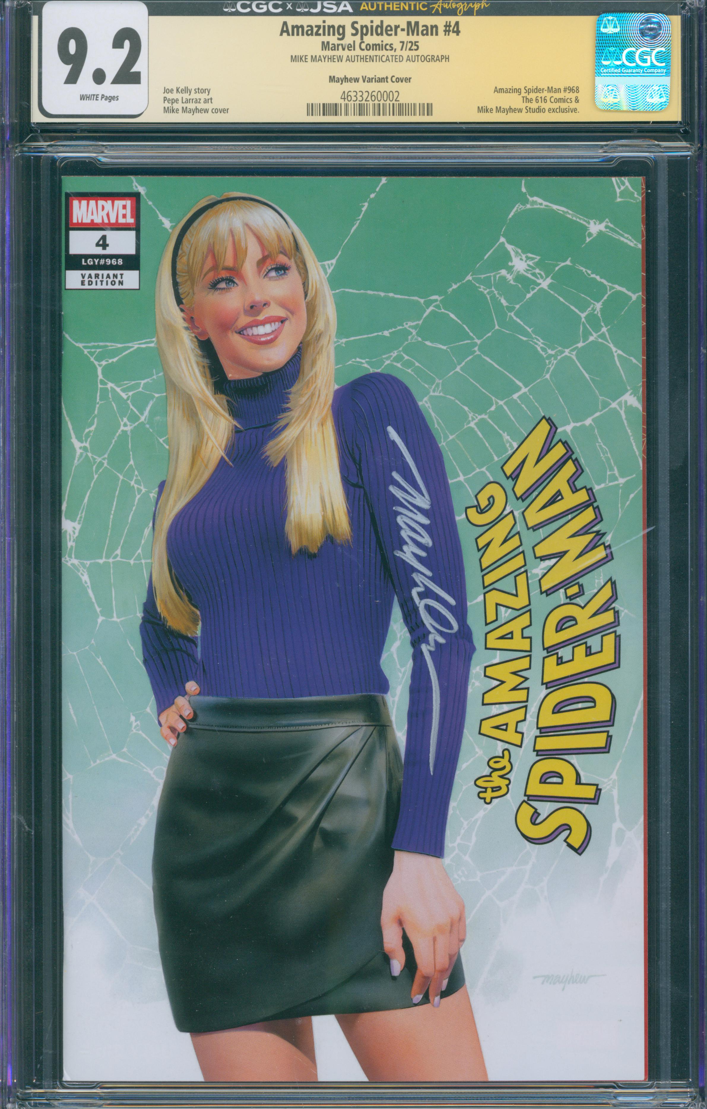 Amazing Spider-Man #4 | unterschrieben von Mike Mayhew