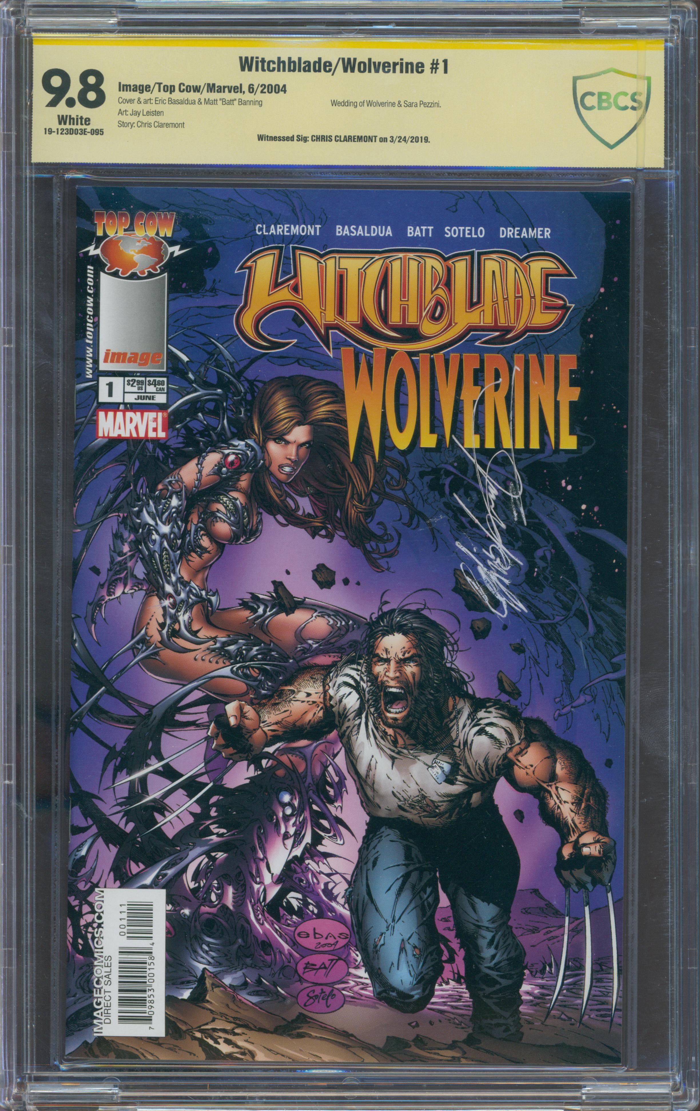 Witchblade & Wolverine #1 | Unterschrieben Chris Claremont