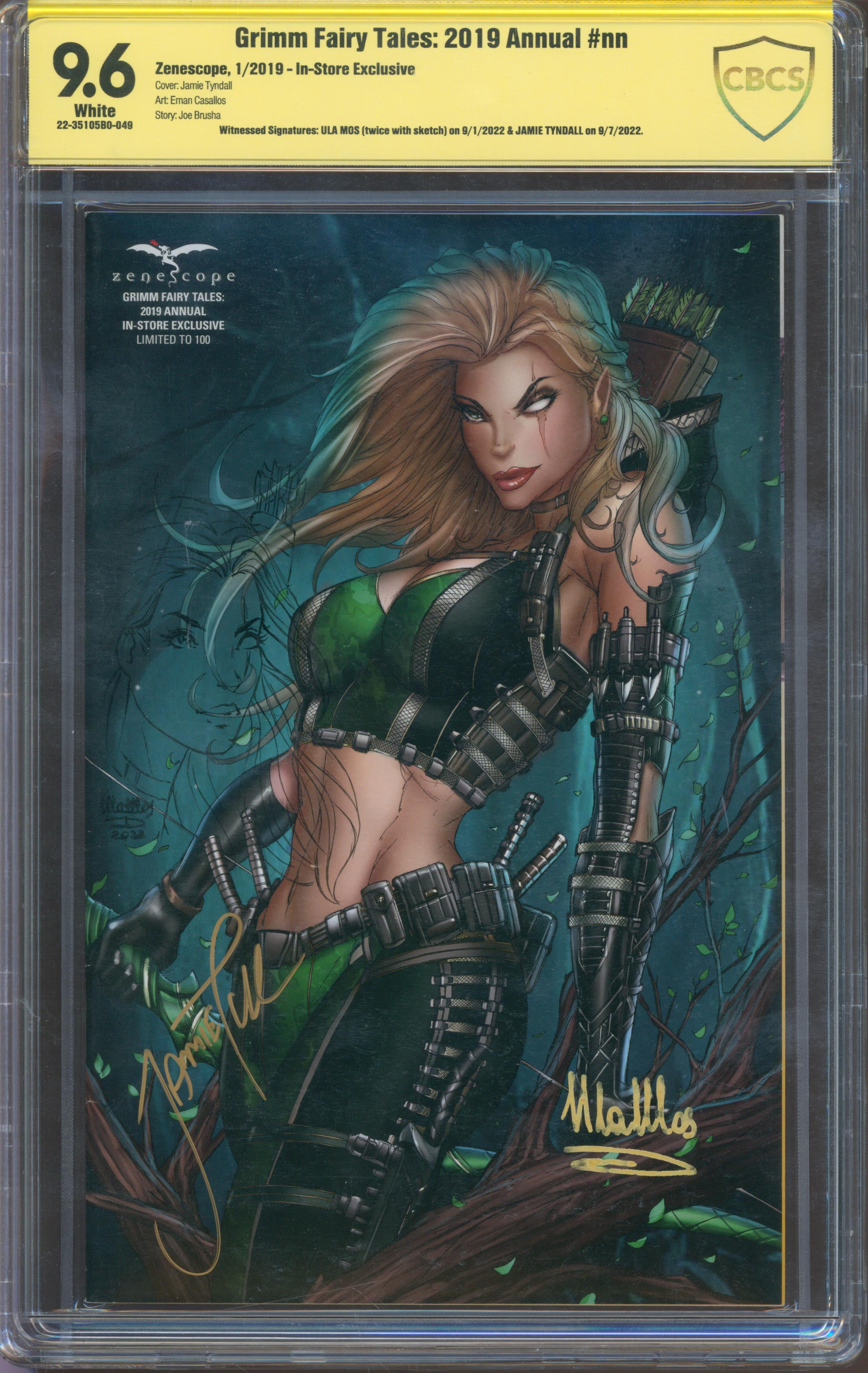 Grim Fairy Tales 2019 Annual | Unterschrieben von Ula Mos (mit Sketch) & Jamie Tyndall