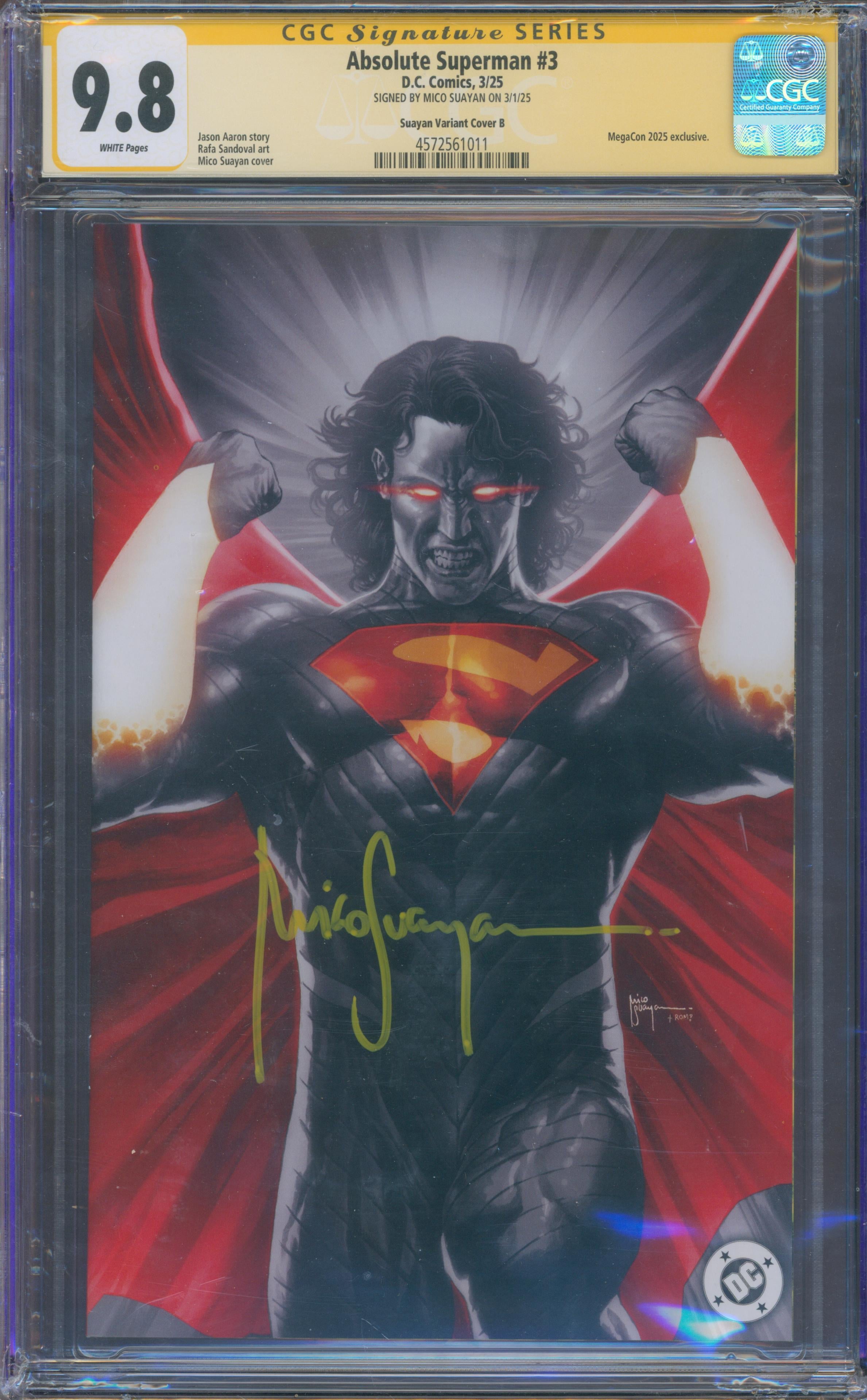 Absolute Superman #3 | Unterschrieben Mico Suayan