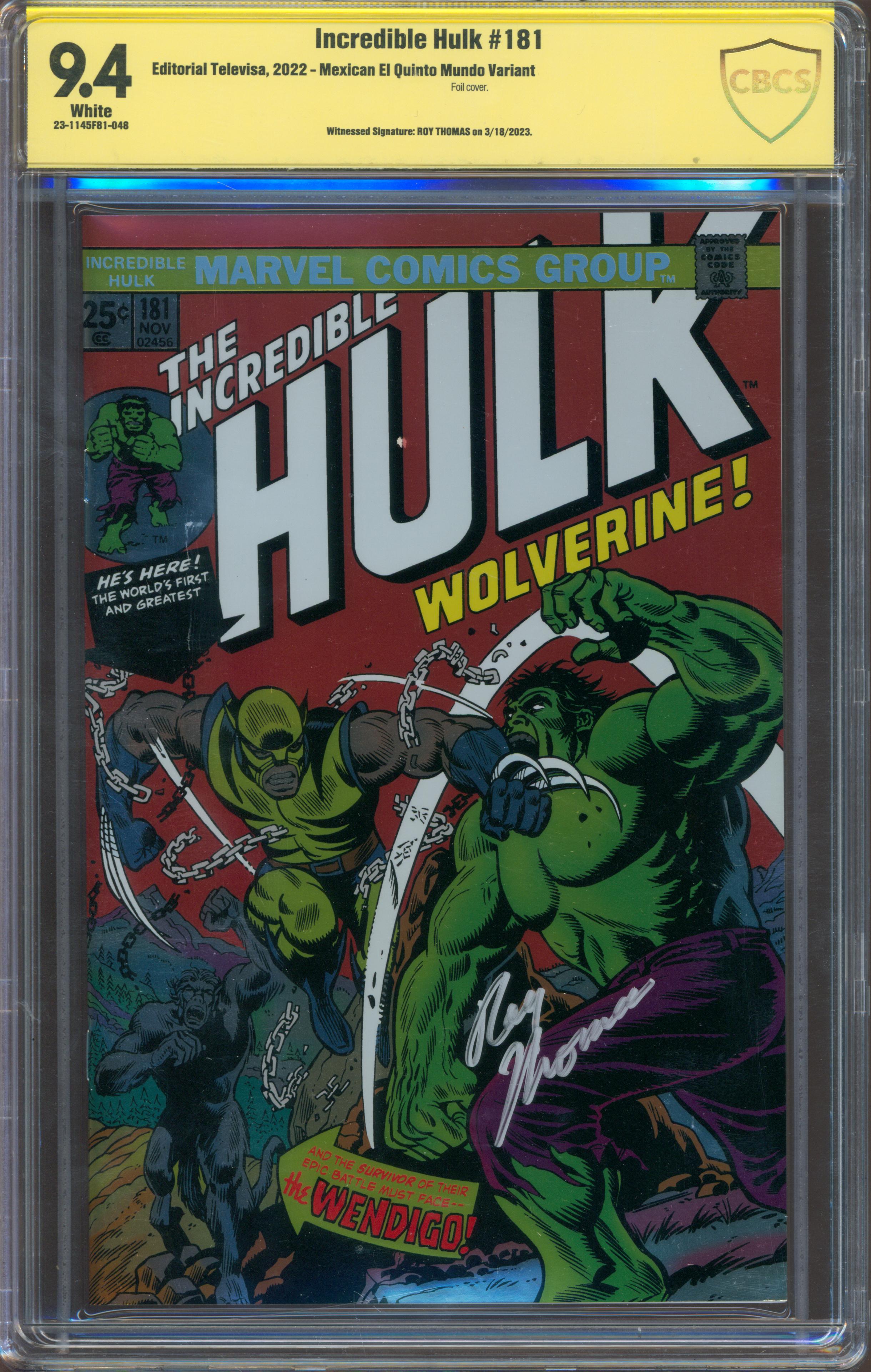 Incredible Hulk #181 | Unterschrieben Roy Thomas