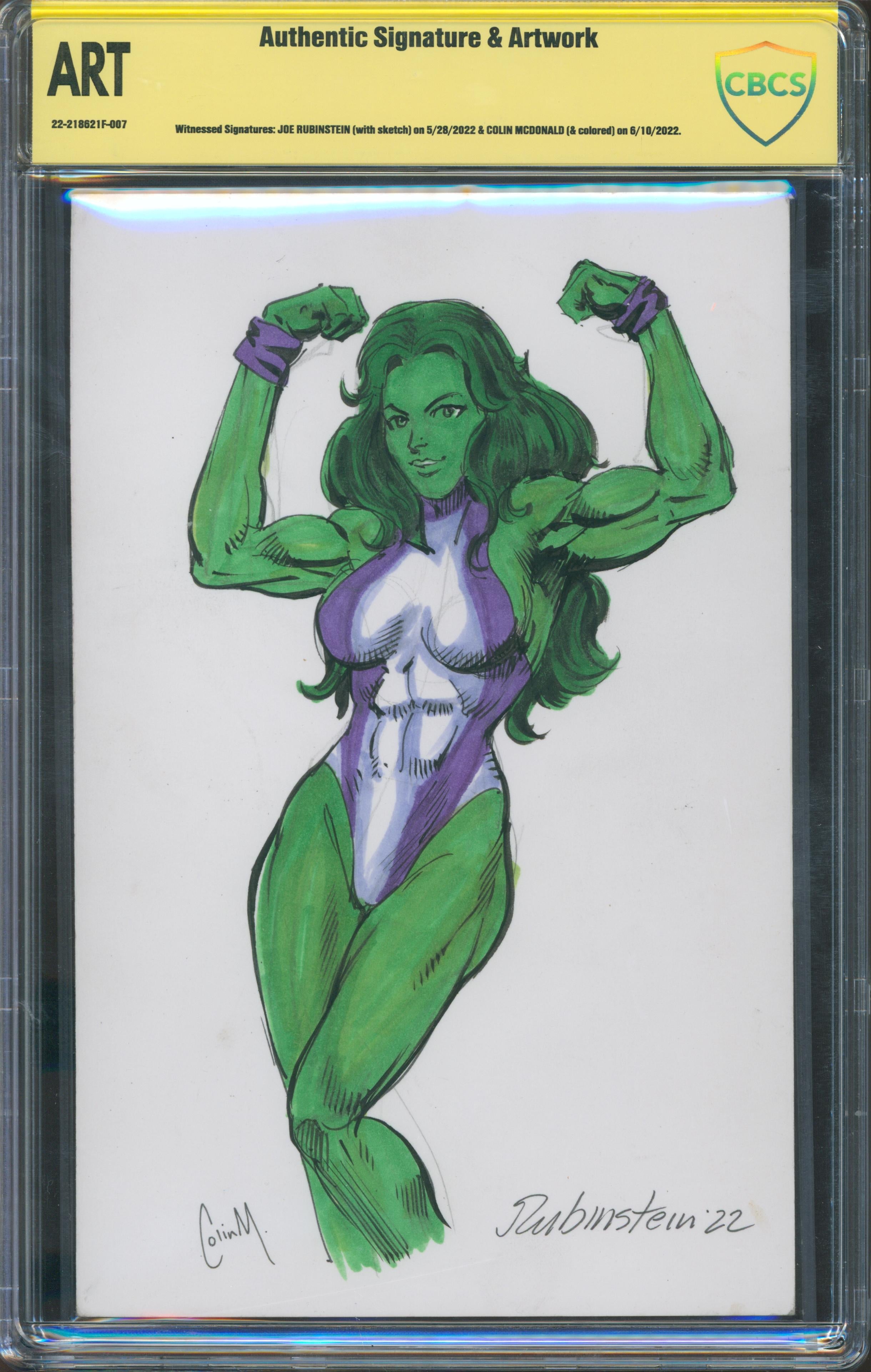 She Hulk Sketch | Sketch von Joe Rubinstein, Colored by Mc Donald