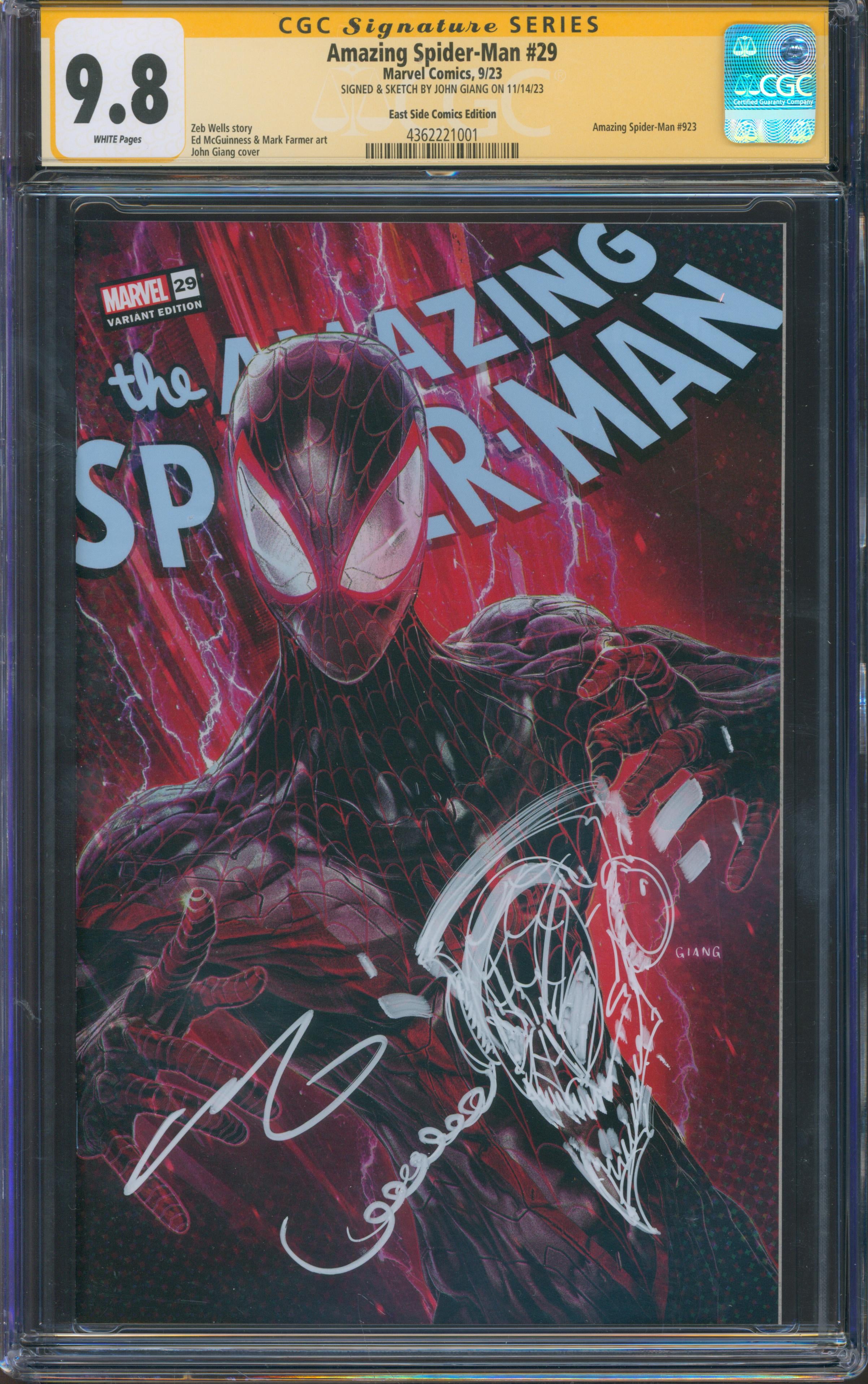 Amazing Spider-Man #29 | Unterschrieben von John Giang mit Sketch