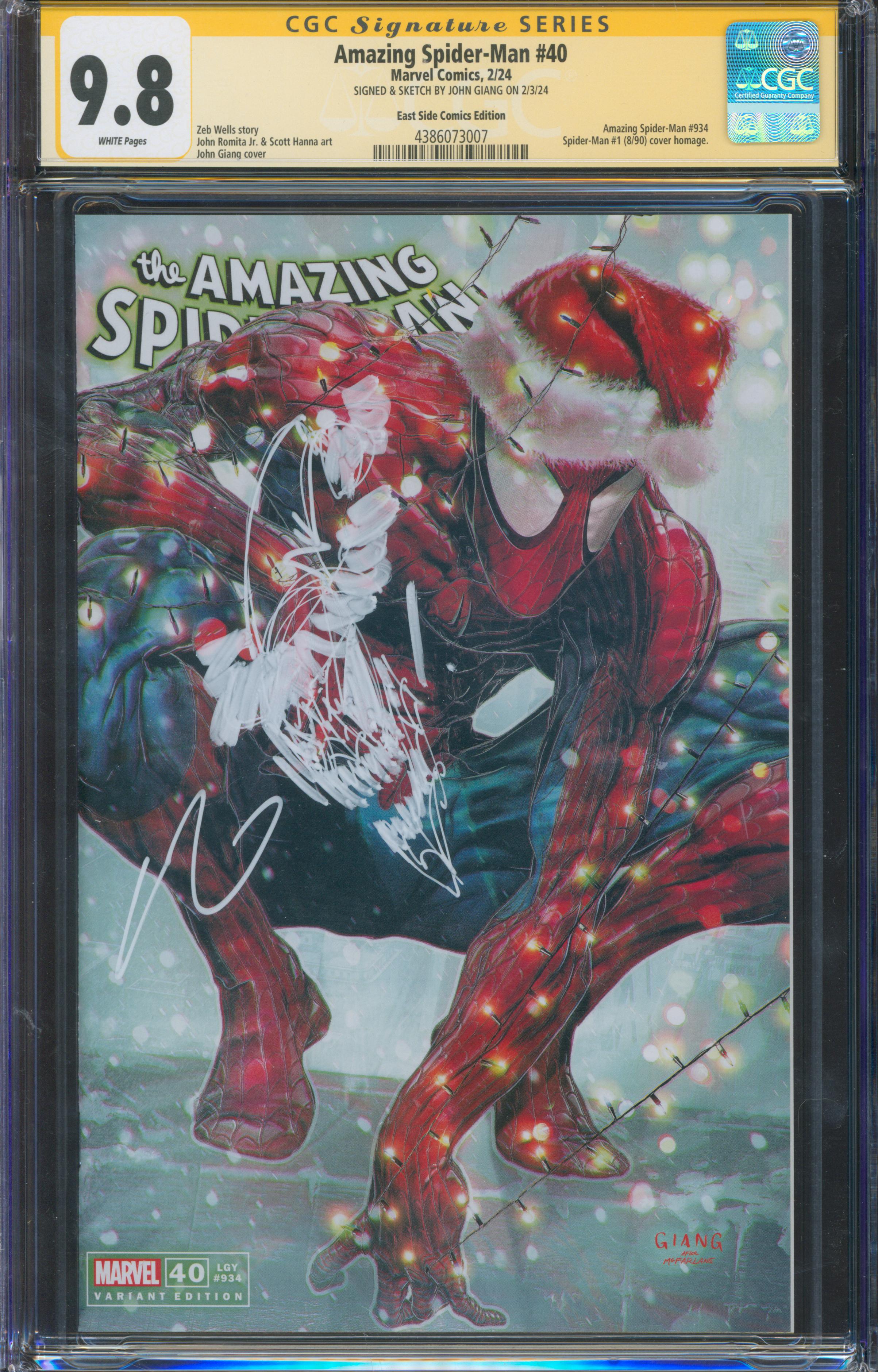 Amazing Spider-Man #40 | Unterschrieben von John Giang mit Sketch