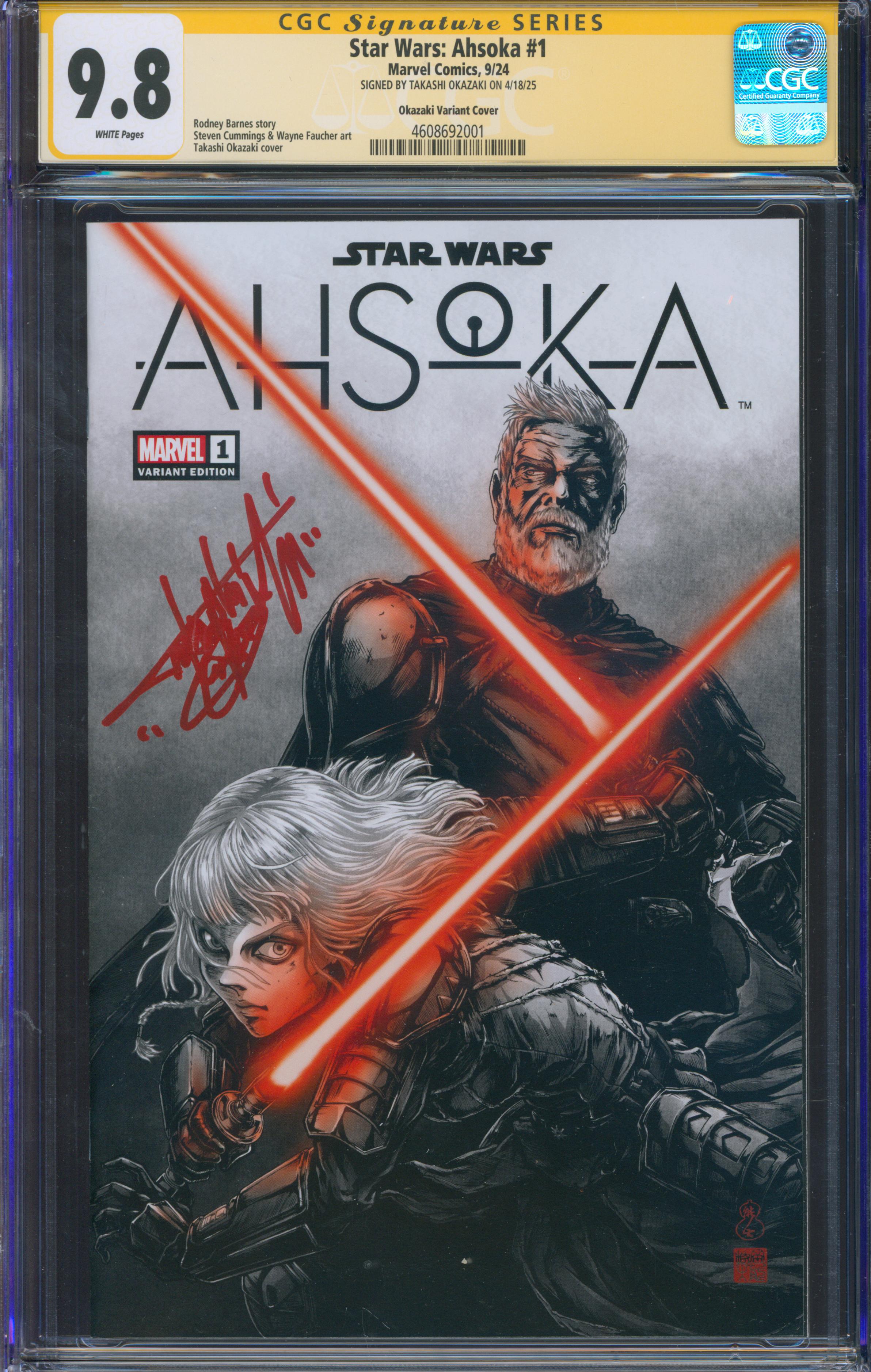 Star Wars: Ahsoka #1  | Unterschrieben von Takashi Okazaki