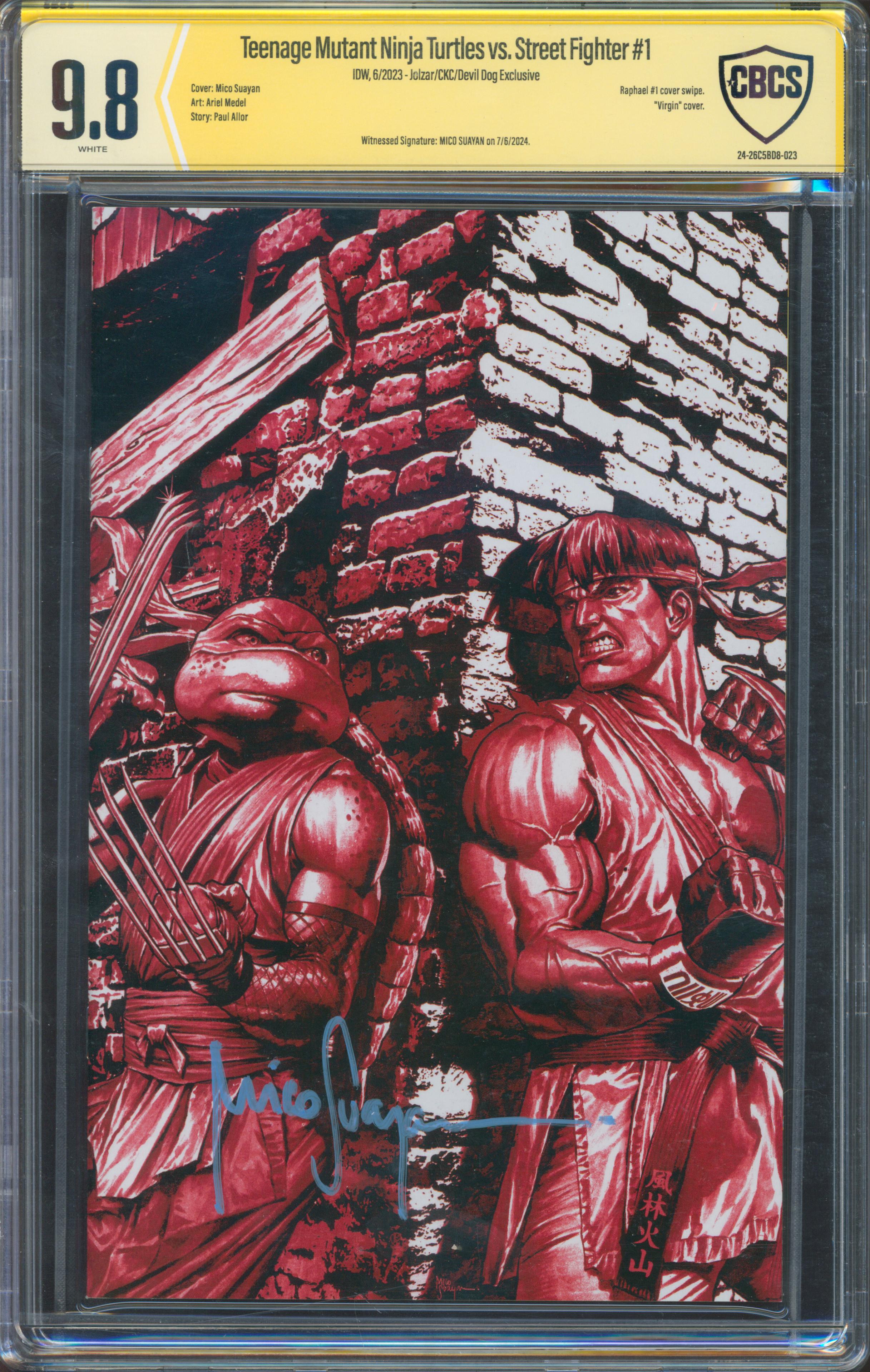 TMNT vs. Street Fighter #1 | Unterschrieben von Mico Suayan