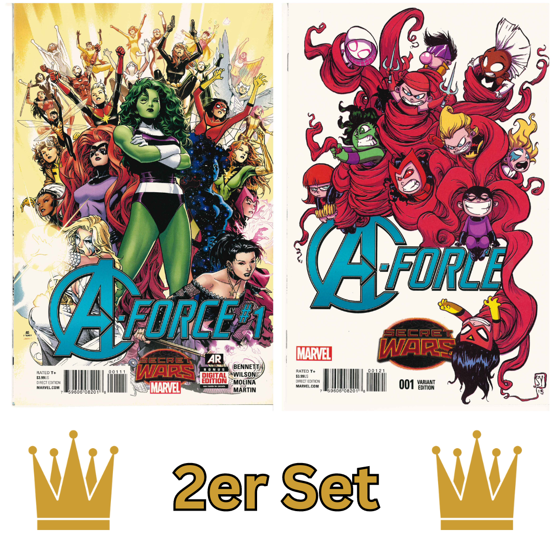 A-Force #1 Jim Cheung Cover & Skottie Young Baby Cover