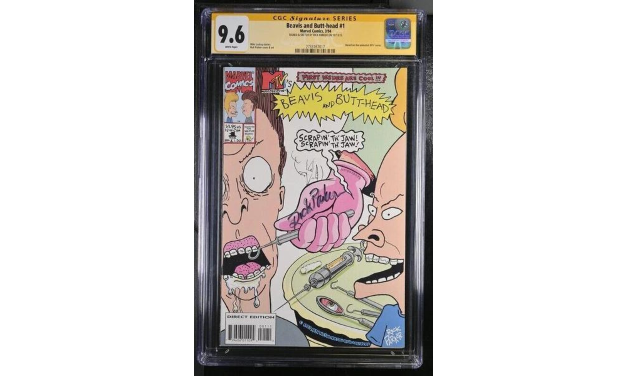 Beaves Butt-Head nach dem CGC Signature Series mit Rick Parker