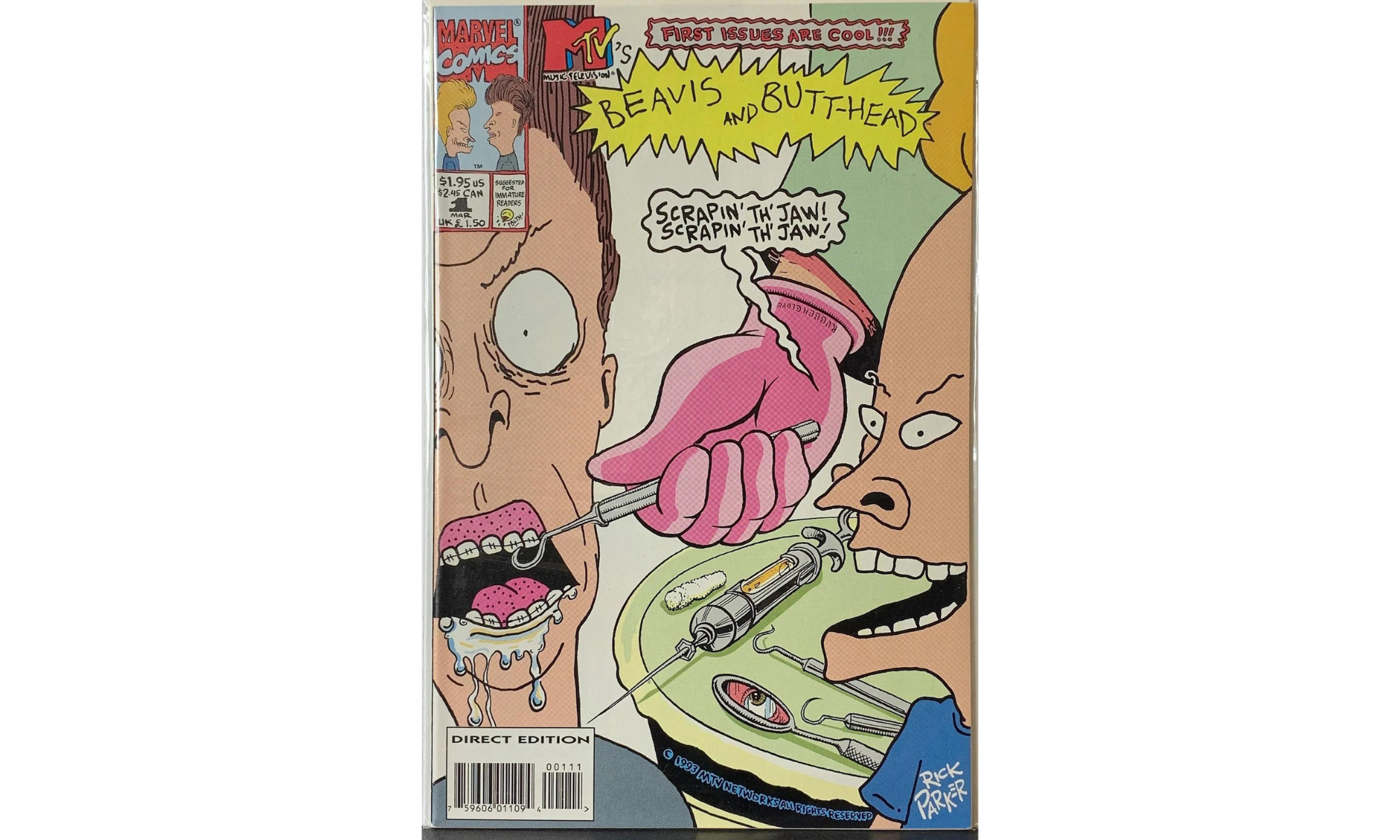 Beaves Butt-Head vor dem CGC Signature Series mit Rick Parker