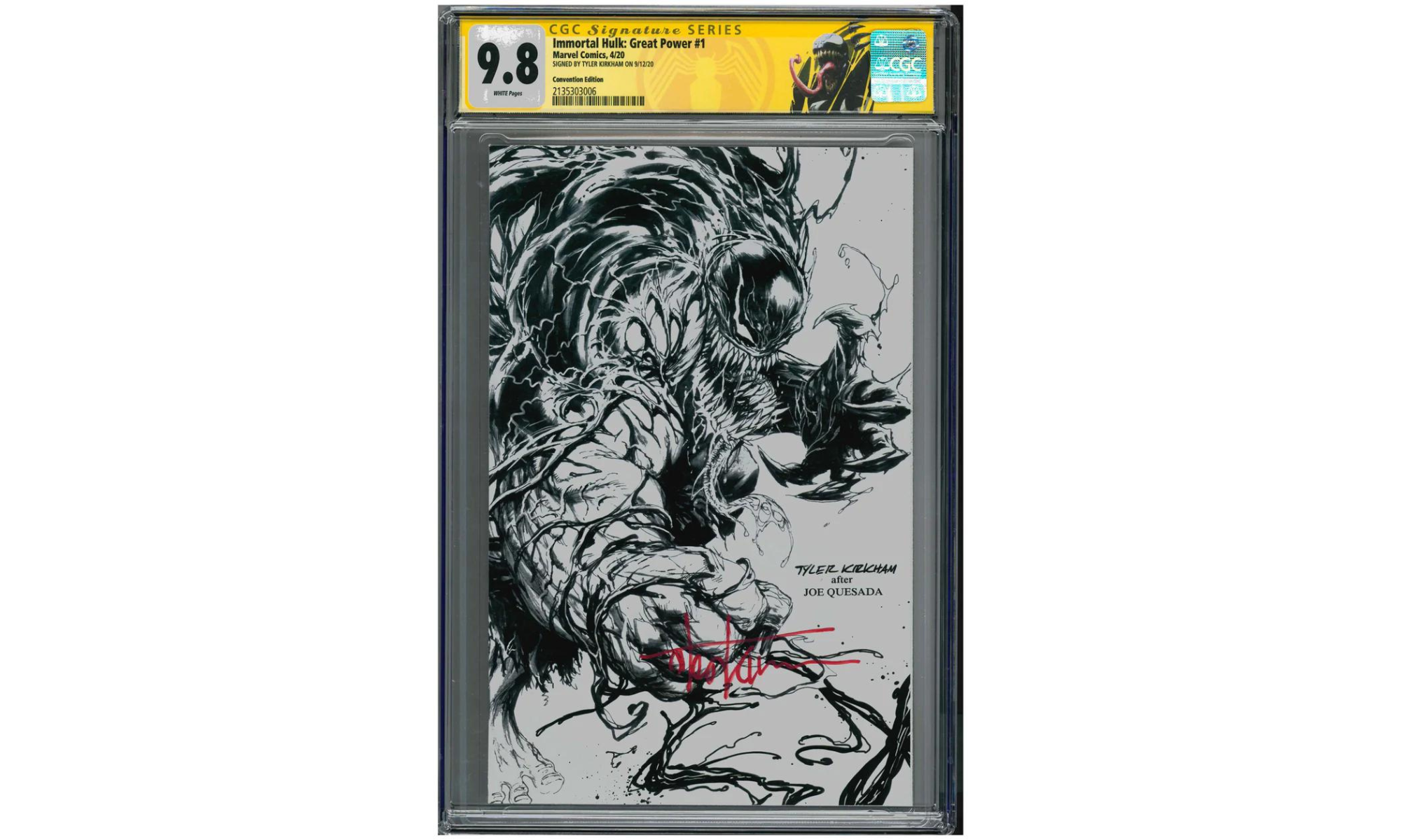 Immortal Hulk: Great Power #1 nach dem CGC Signing