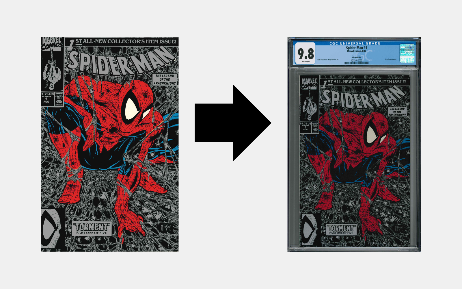 CGC Grading-Service Beispielbild: Spider-Man #1 1990