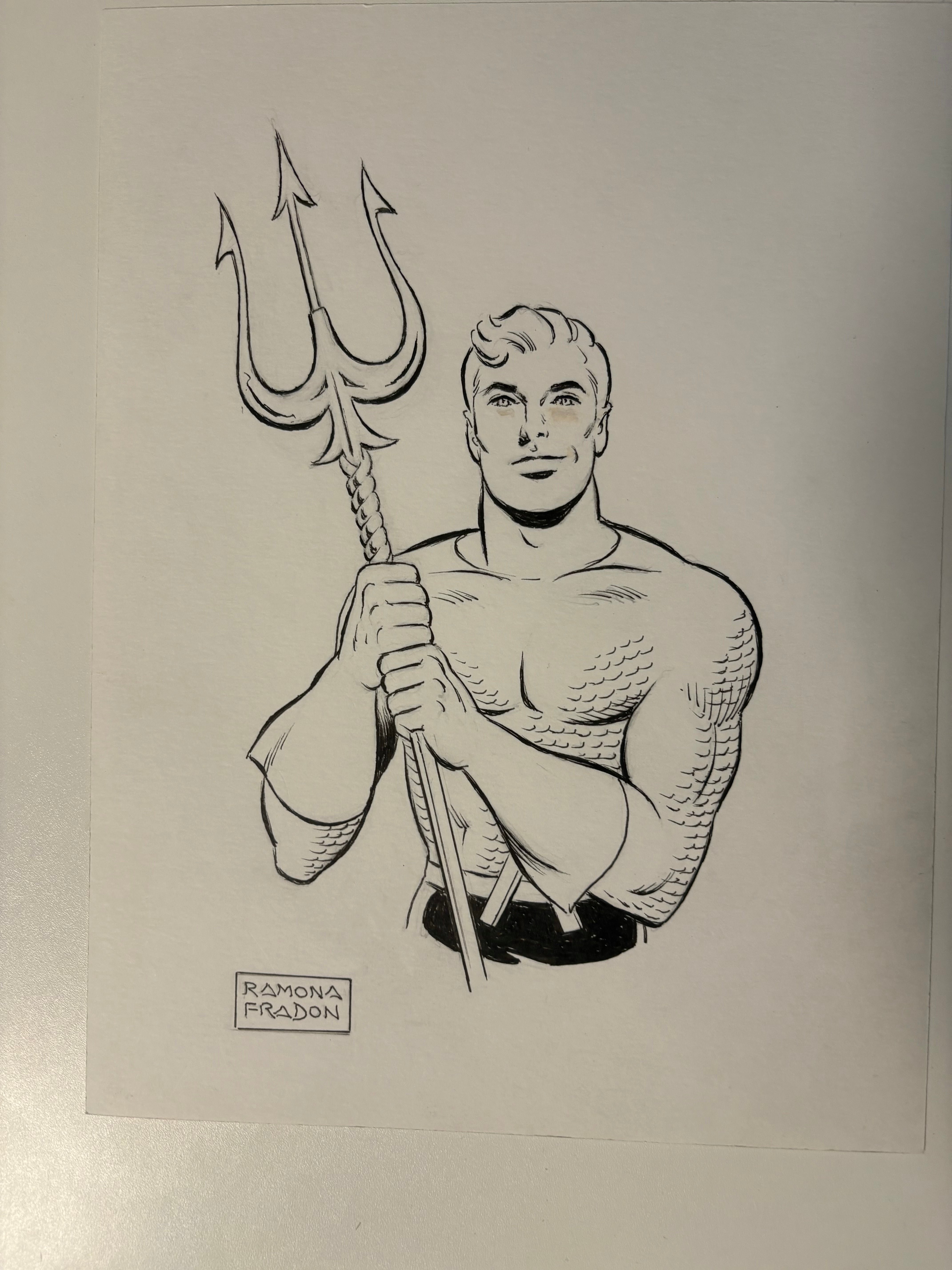 Ramona Fradon - Aquaman - Original Art