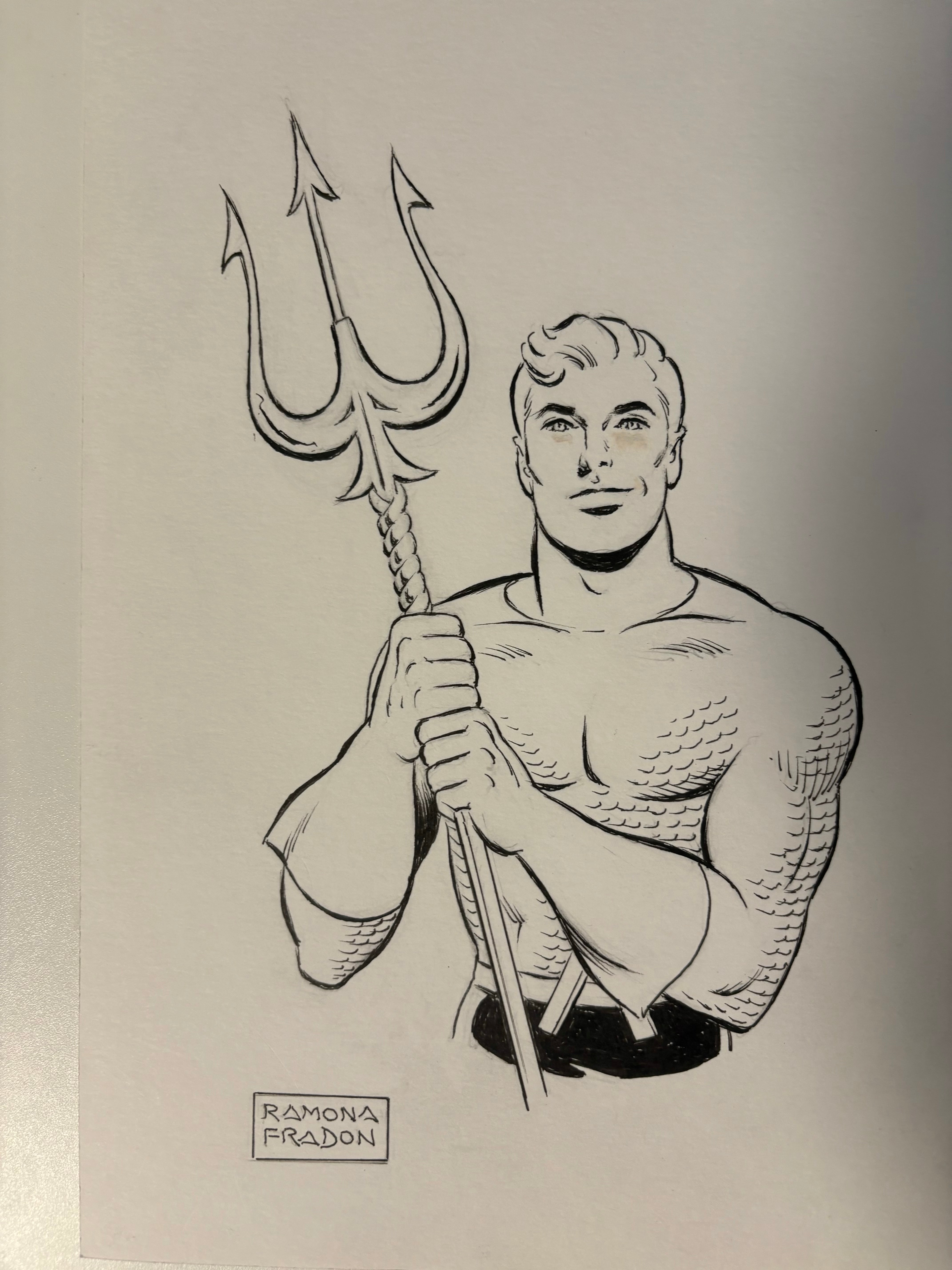 Ramona Fradon - Aquaman - Original Art