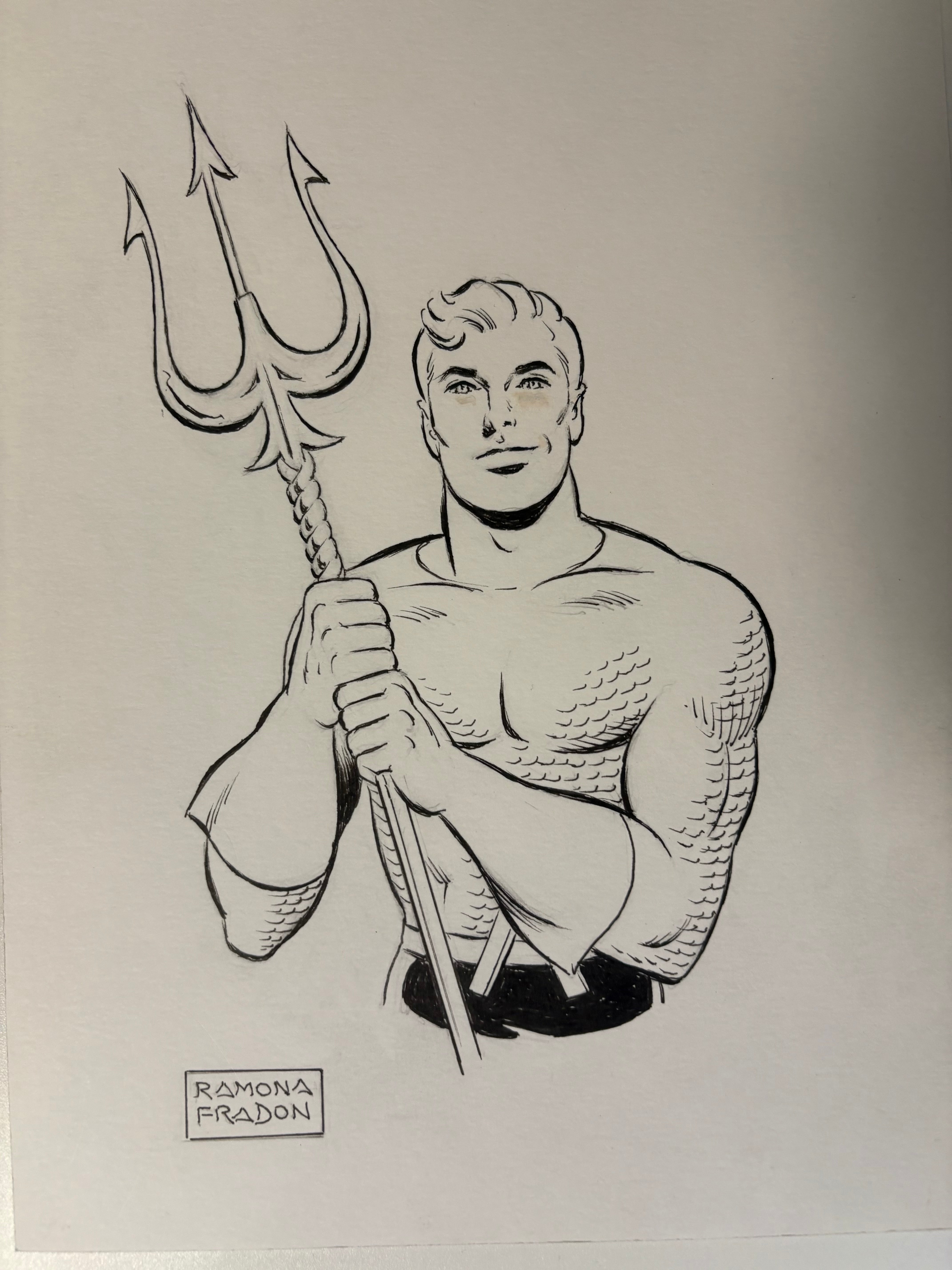 Ramona Fradon - Aquaman - Original Art