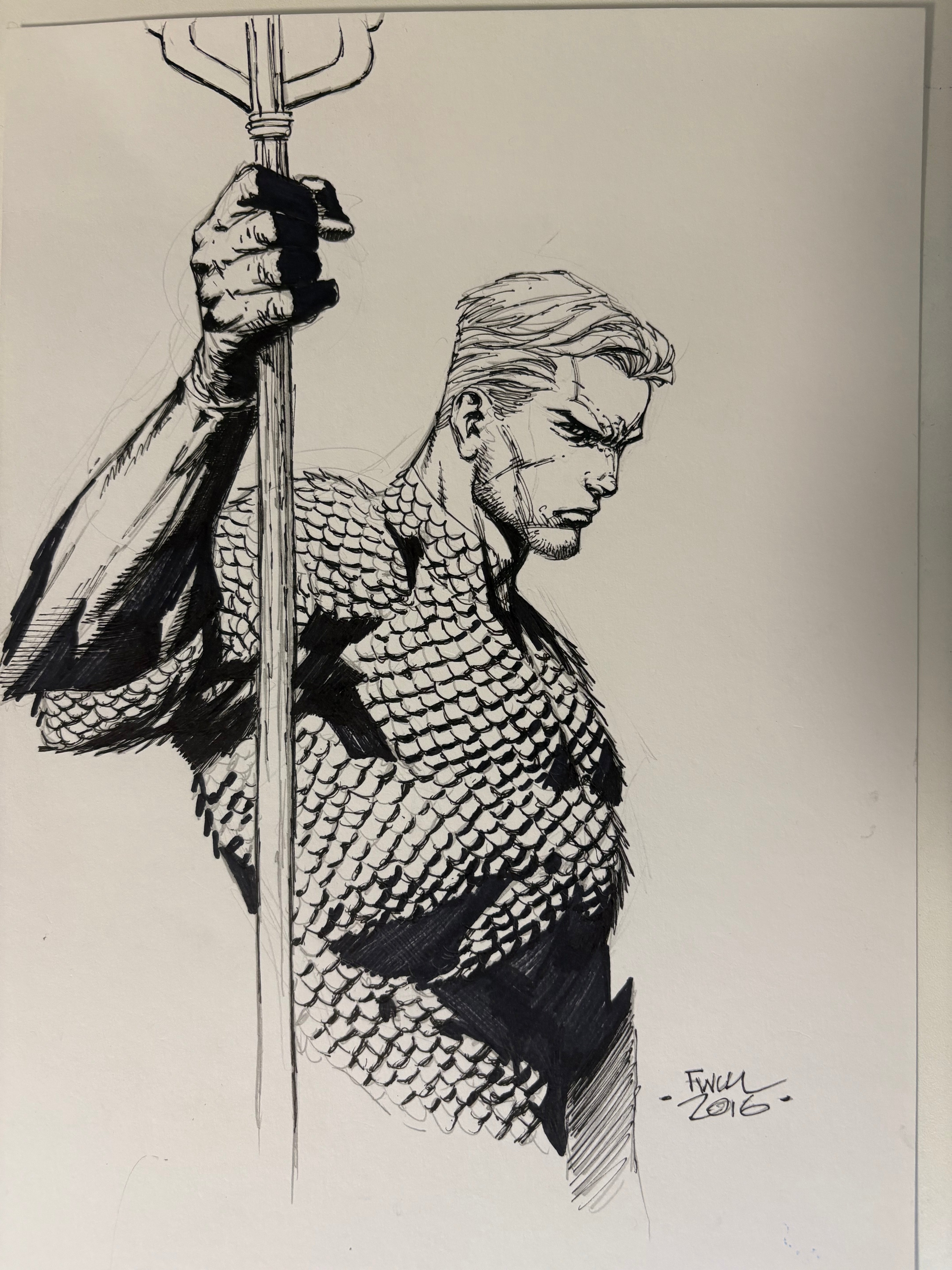 David Finch - Aquaman - Original Art