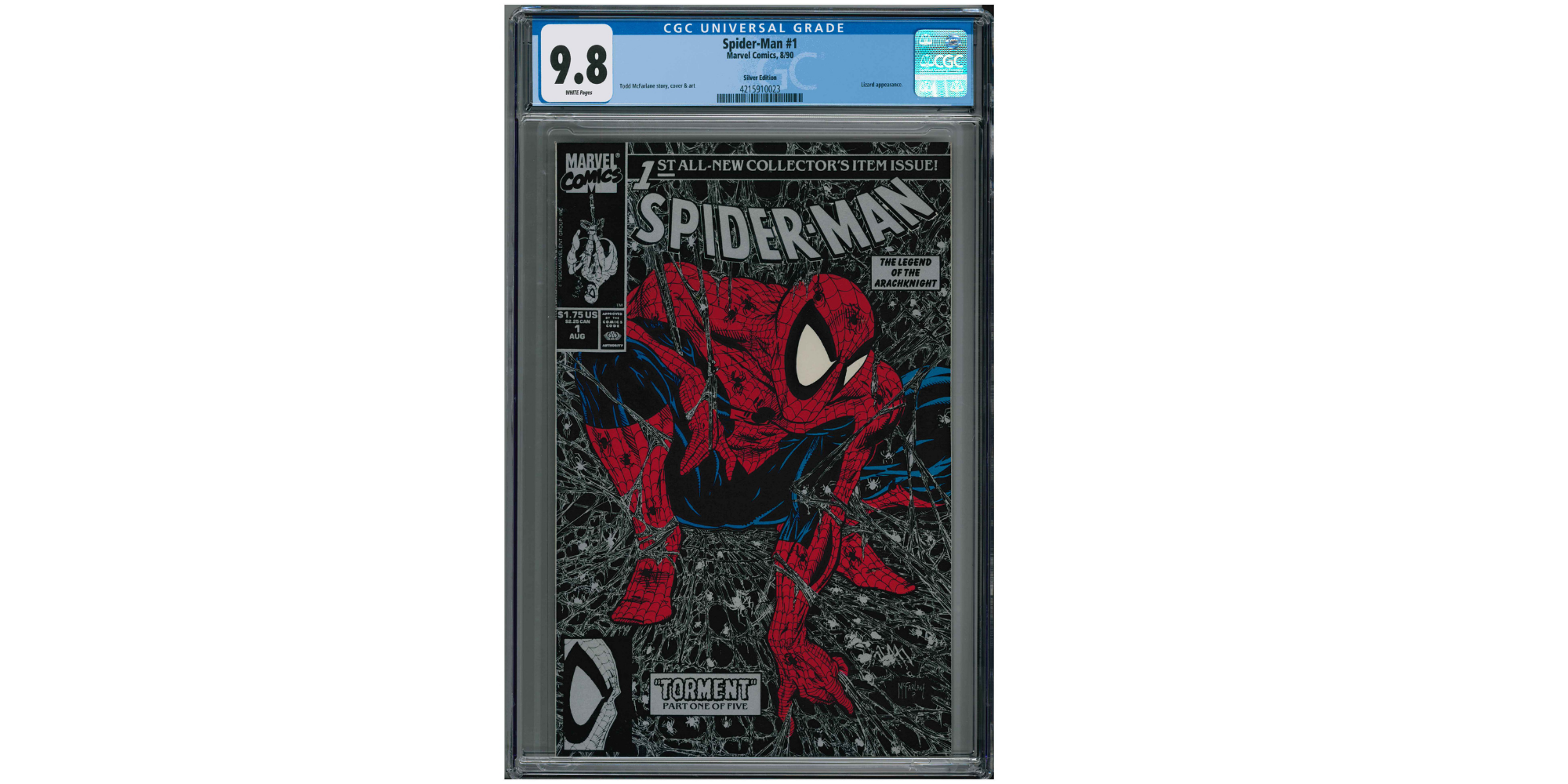 Spider-Man #1 Silver Edition CGC Graded 9.8 Bewertung