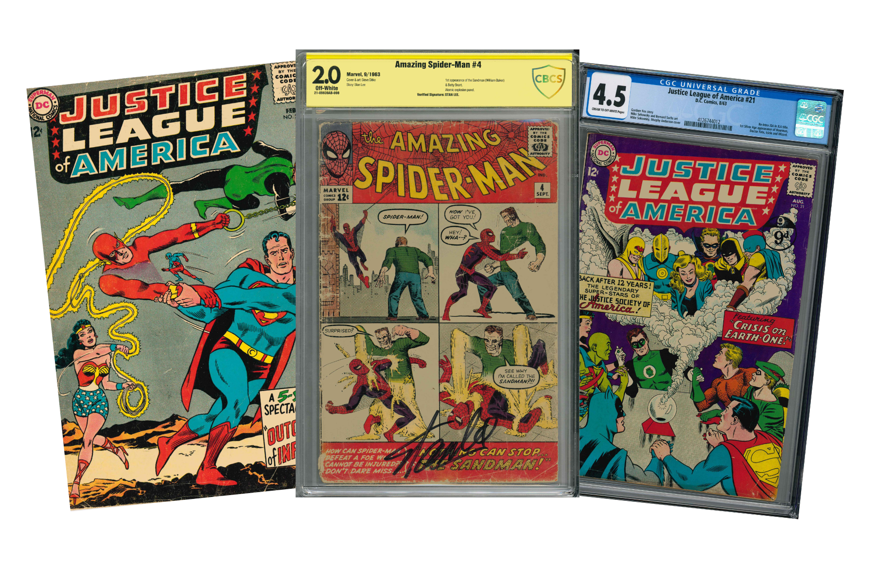 Silver Age Comics von Amazing Spider-Man, Justice League of America & Batman