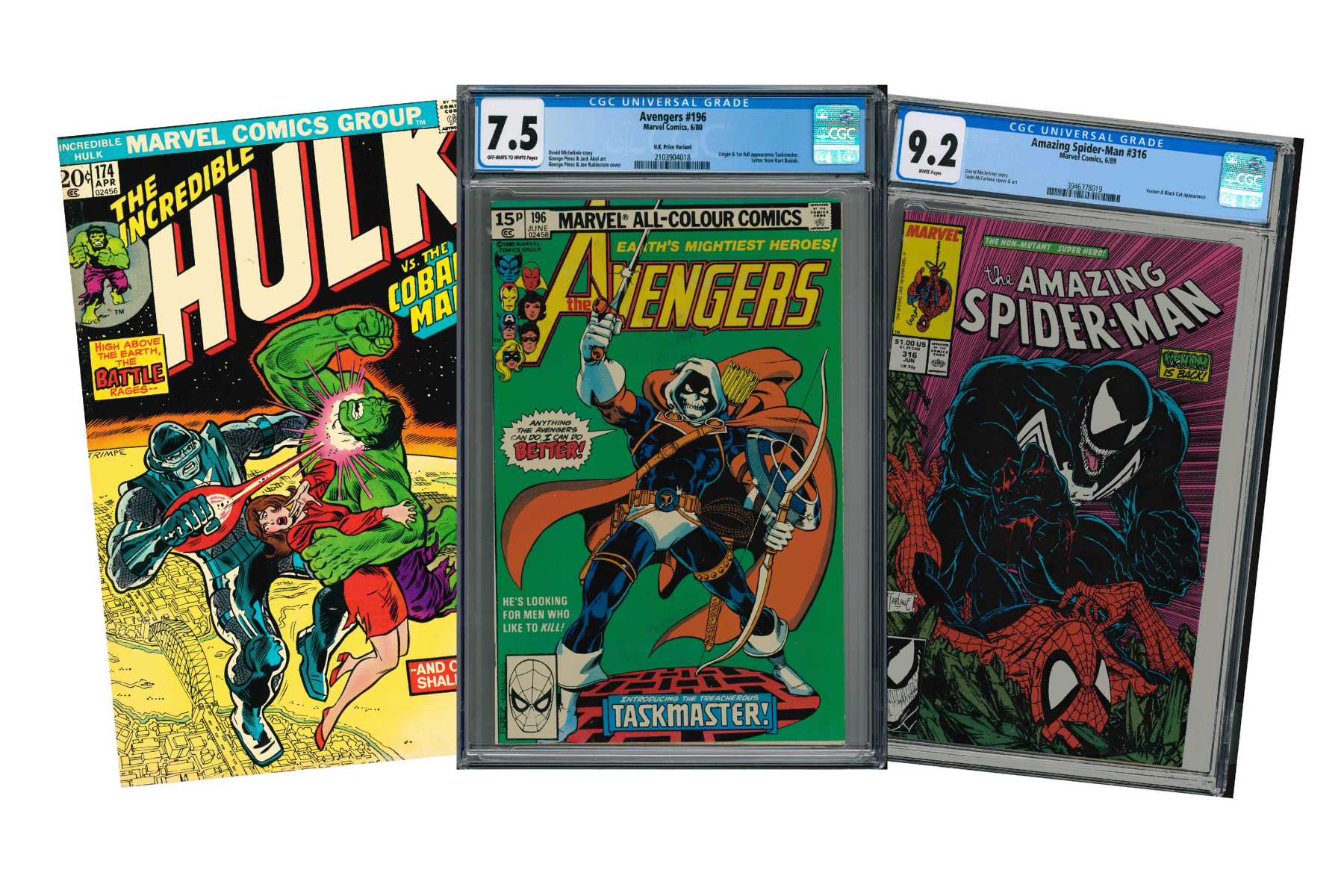 Bronze Age Comics von Hulk, Amazing Spider-Man und Avengers