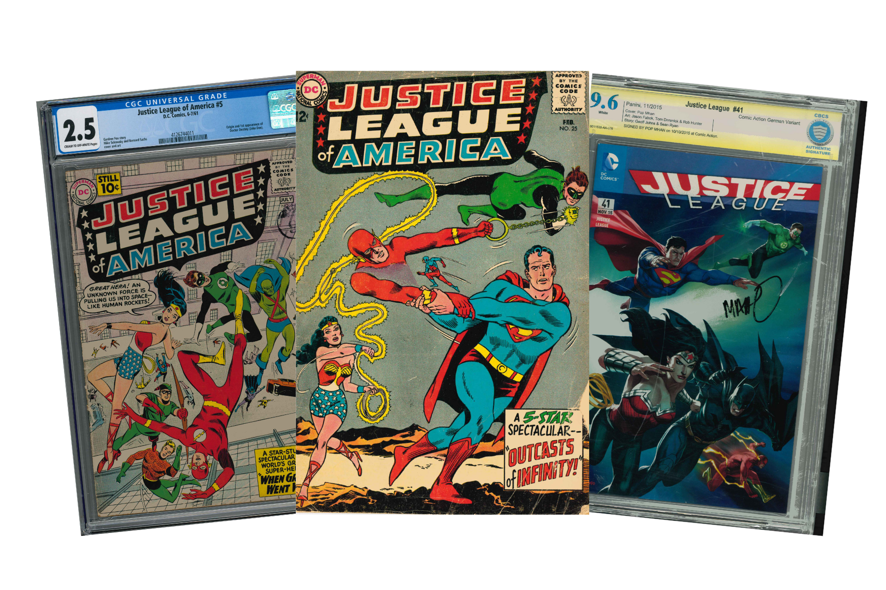 Justice Legaue Comics aus Bronze & Silver Age 