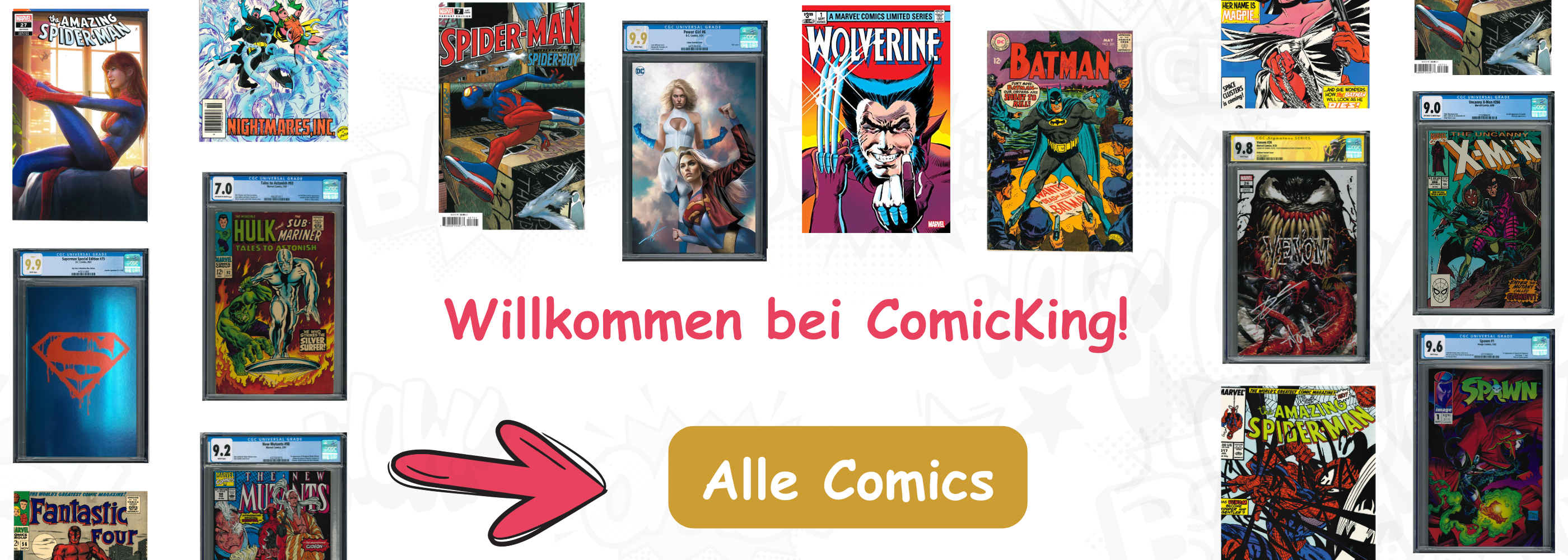 WIllkommen bei ComicKing | Comics von Spider-Man, Batman, Star Wars und co. Desktop