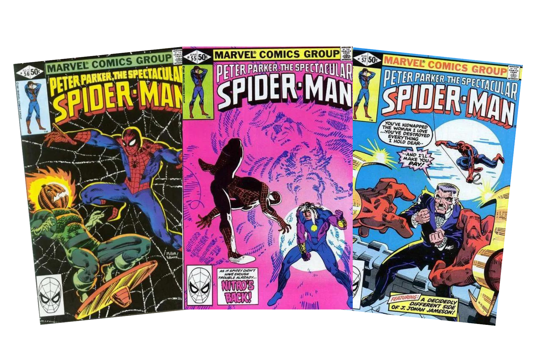 Spectacular Spider-Man  #55, Spectacular Spider-Man  #56, Spectacular Spider-Man  #57