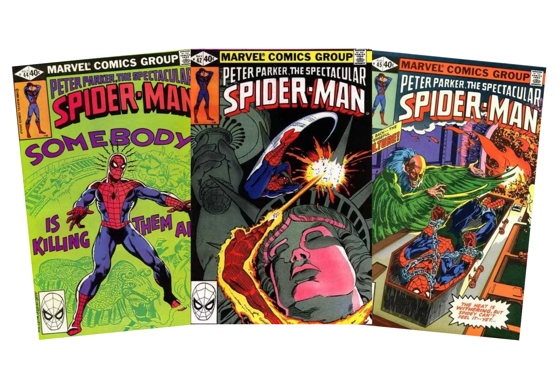 Spectacular Spider-Man #42, Spectacular Spider-Man #44, Spectacular Spider-Man #45